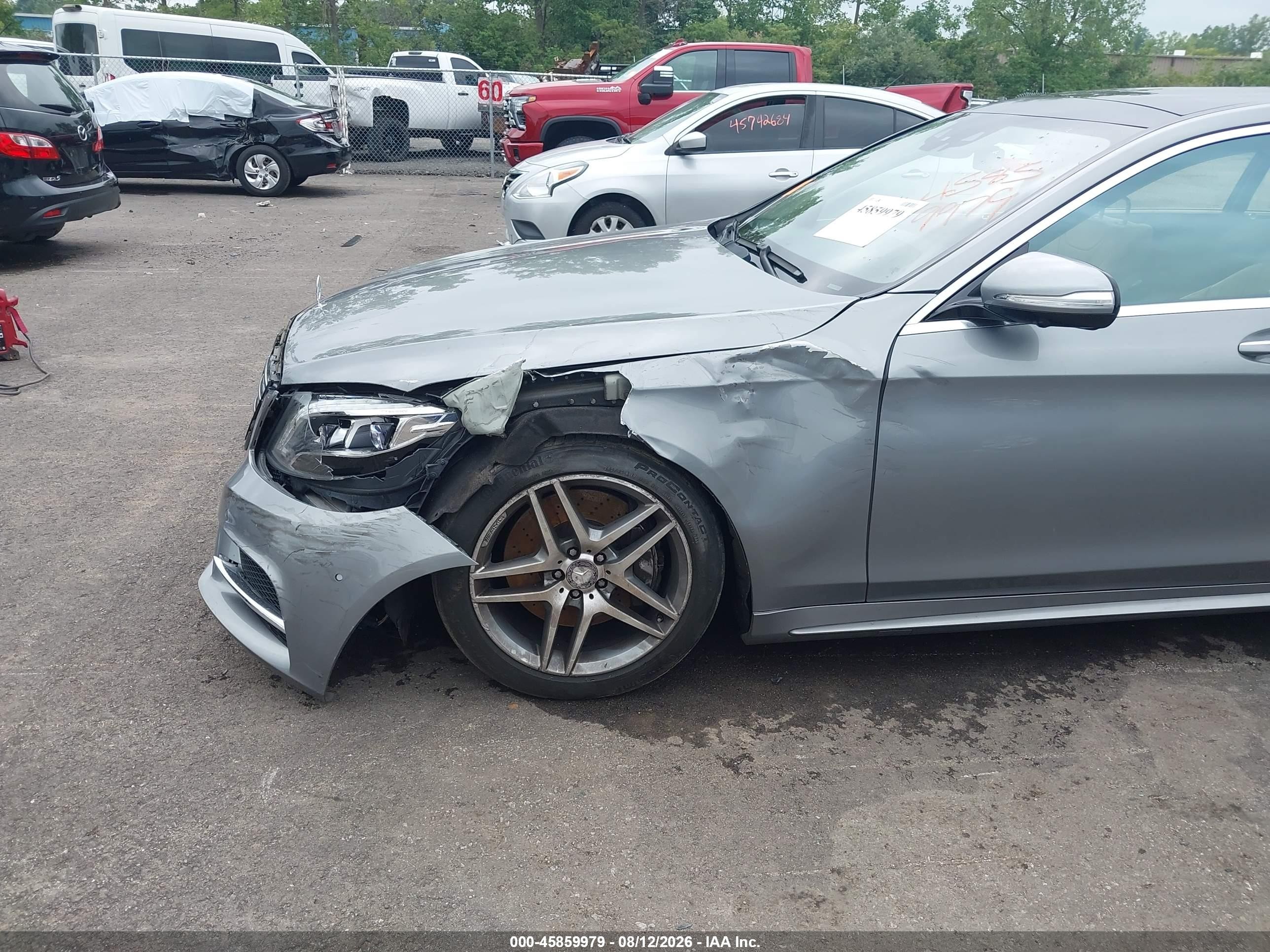 2015 Mercedes-benz S 550 4matic Gray vin: WDDUG8FB8FA191258