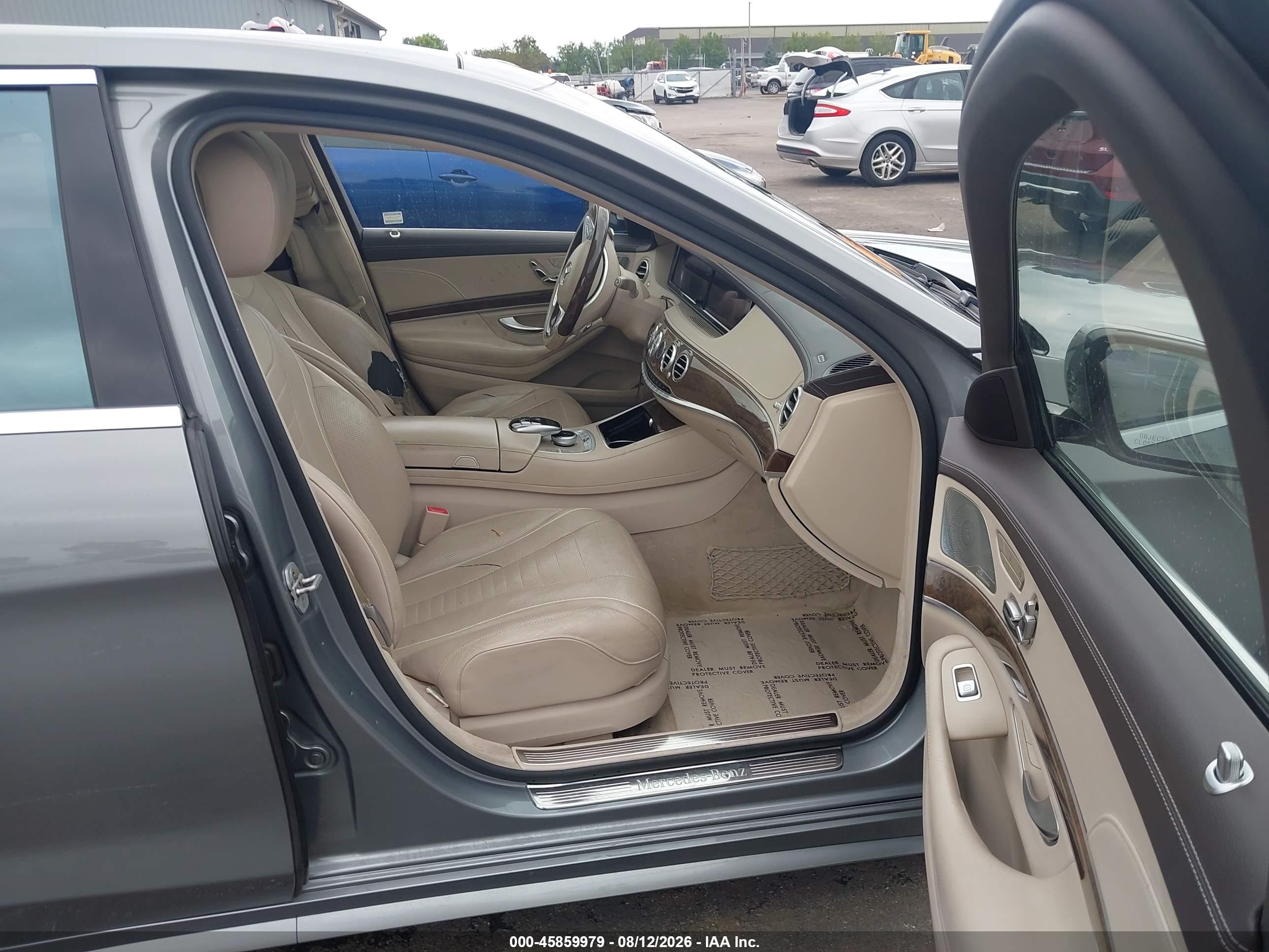 2015 Mercedes-benz S 550 4matic Gray vin: WDDUG8FB8FA191258