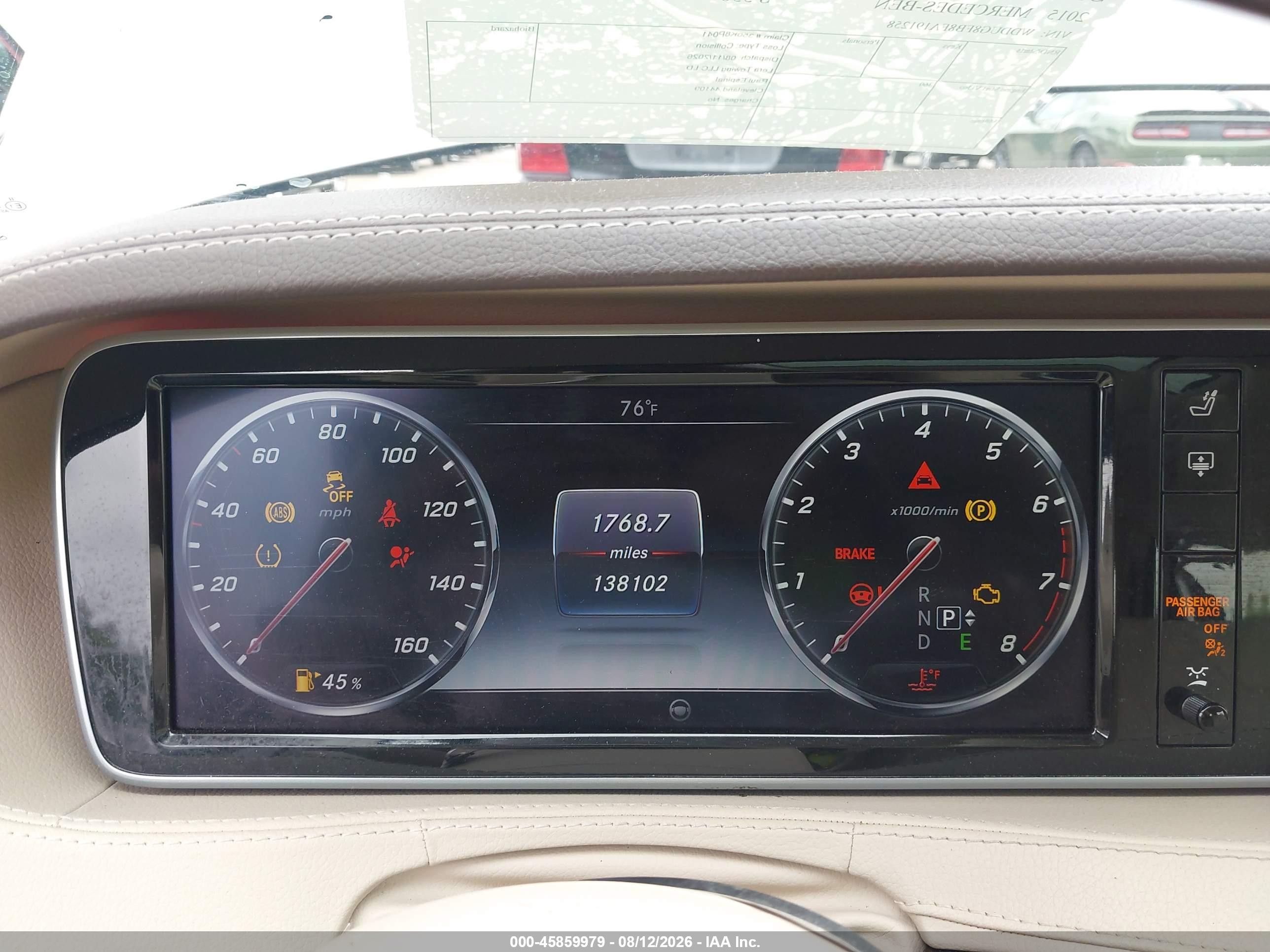 2015 Mercedes-benz S 550 4matic Gray vin: WDDUG8FB8FA191258