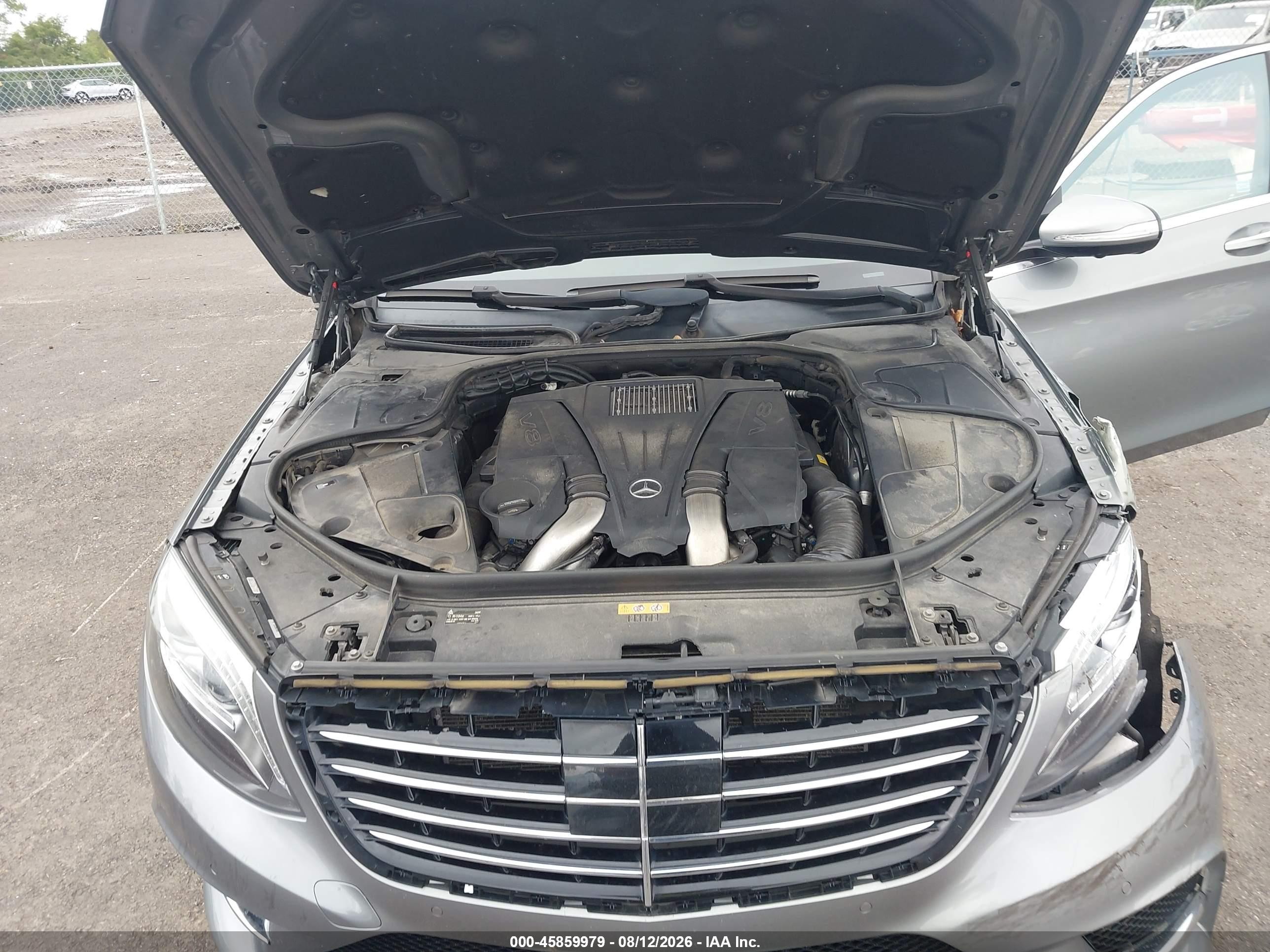 2015 Mercedes-benz S 550 4matic Gray vin: WDDUG8FB8FA191258