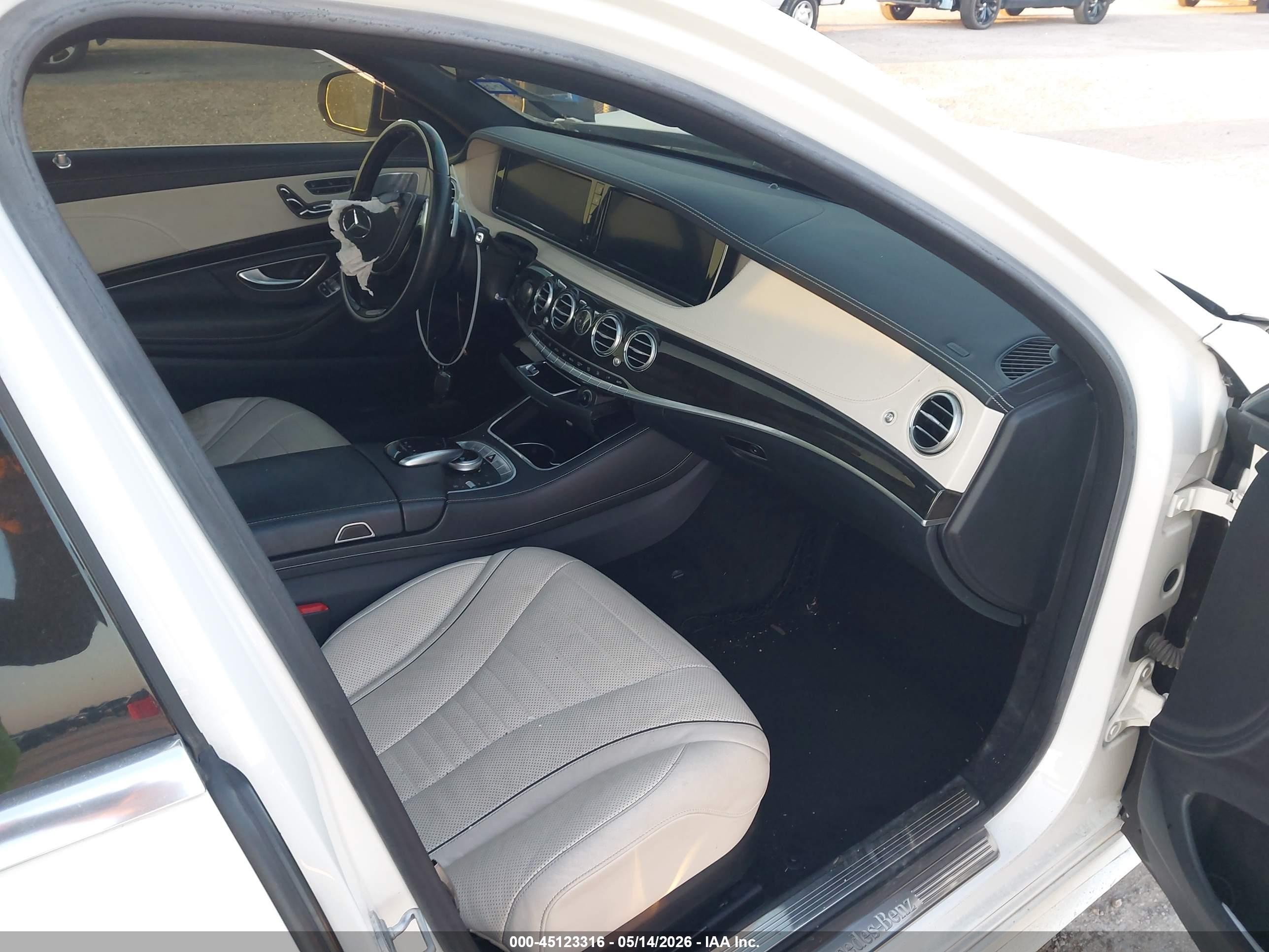 2015 Mercedes-benz S 550 4matic White vin: WDDUG8FB9FA090035