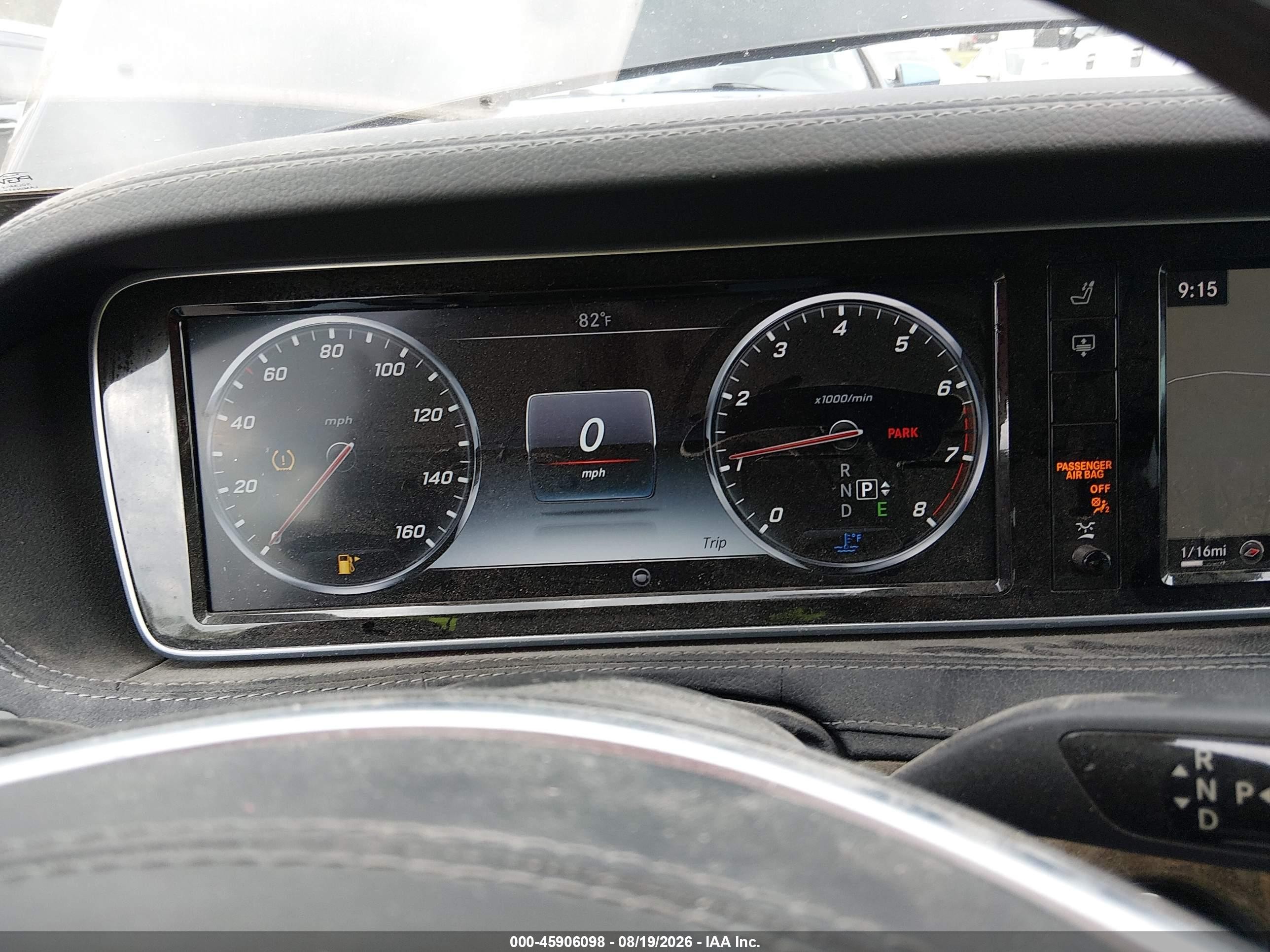 2015 Mercedes-benz S 550 4matic Черный vin: WDDUG8FB9FA148368