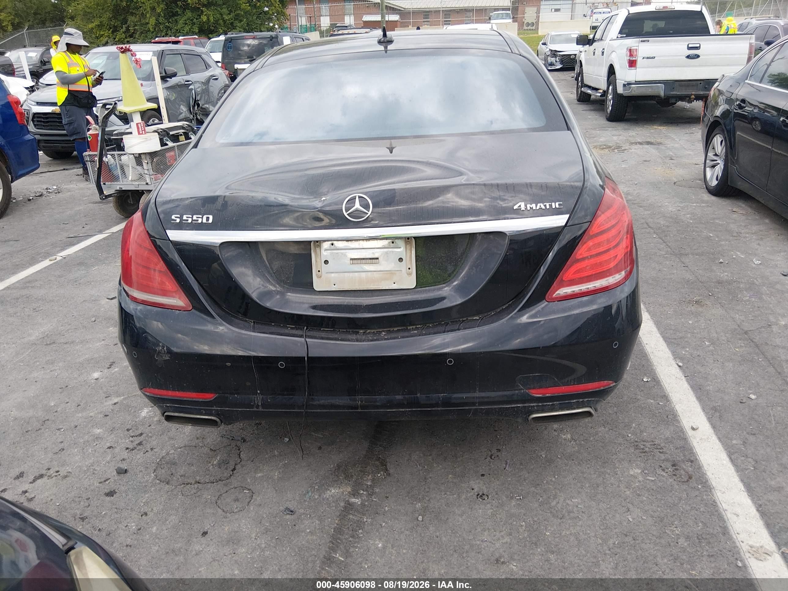 2015 Mercedes-benz S 550 4matic Черный vin: WDDUG8FB9FA148368