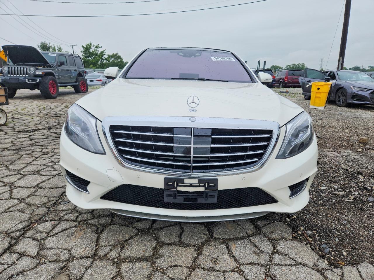 2015 Mercedes-benz S 550 4matic White vin: WDDUG8FB9FA164389