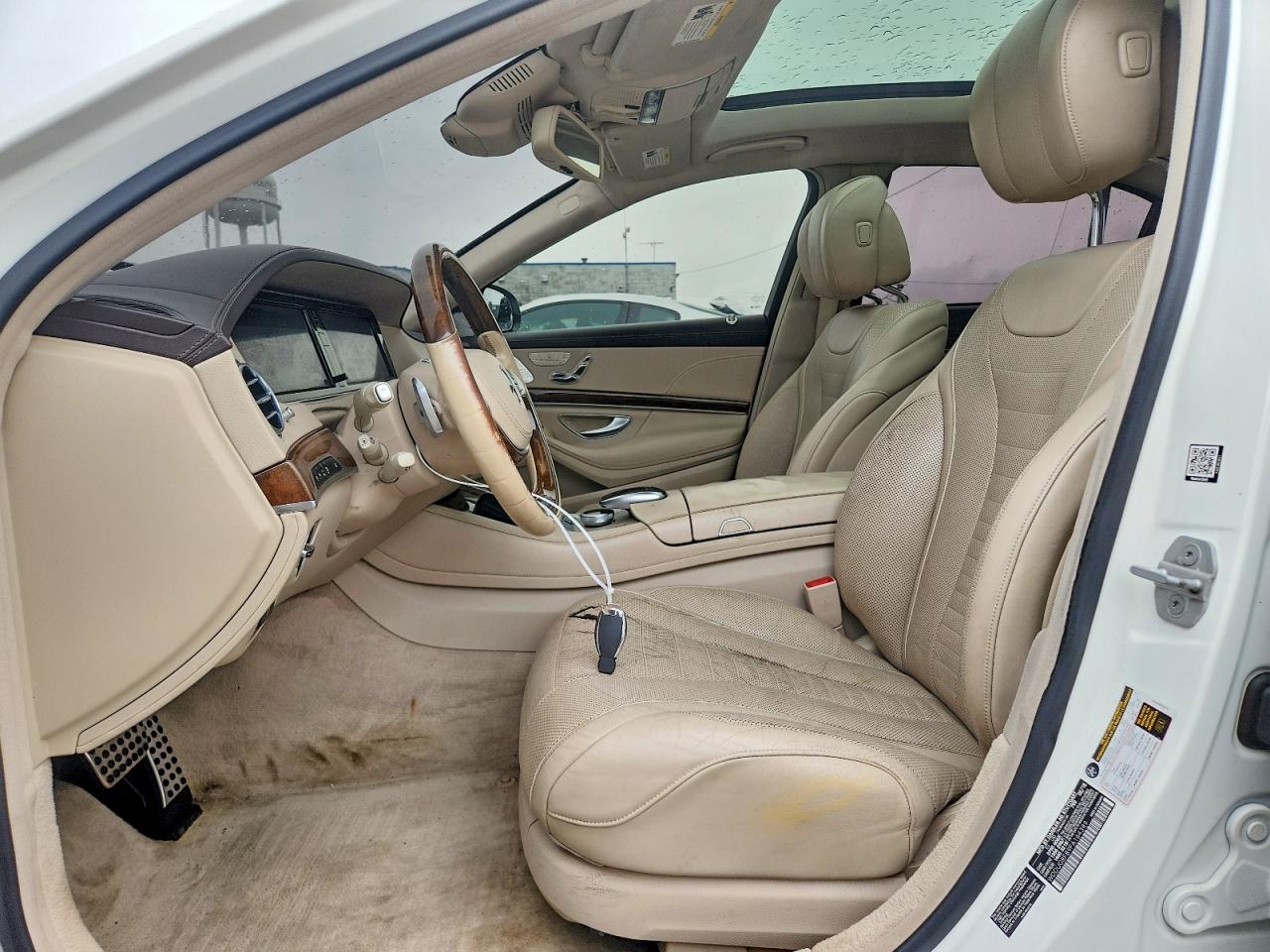 2015 Mercedes-benz S 550 4matic White vin: WDDUG8FB9FA164389