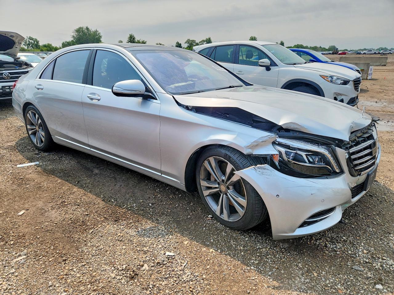 2014 Mercedes-benz S 550 4matic Silver vin: WDDUG8FBXEA051887