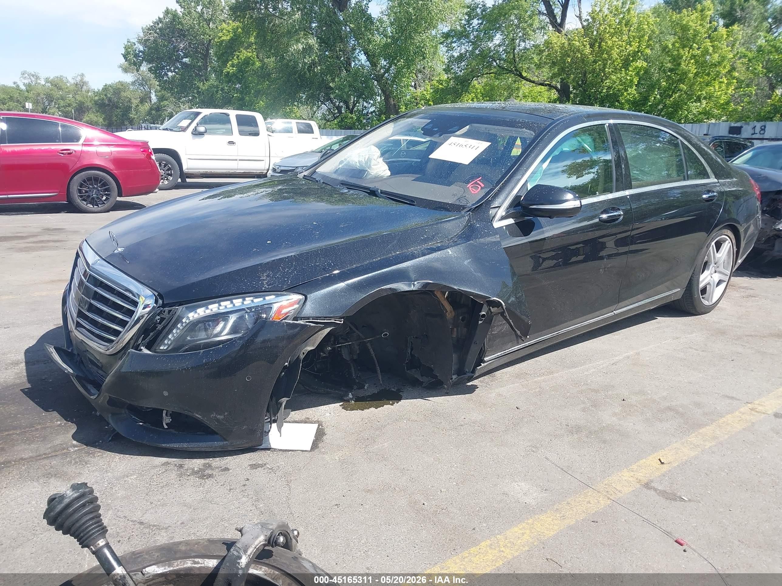 2014 Mercedes-benz S 550 4matic Черный vin: WDDUG8FBXEA067619