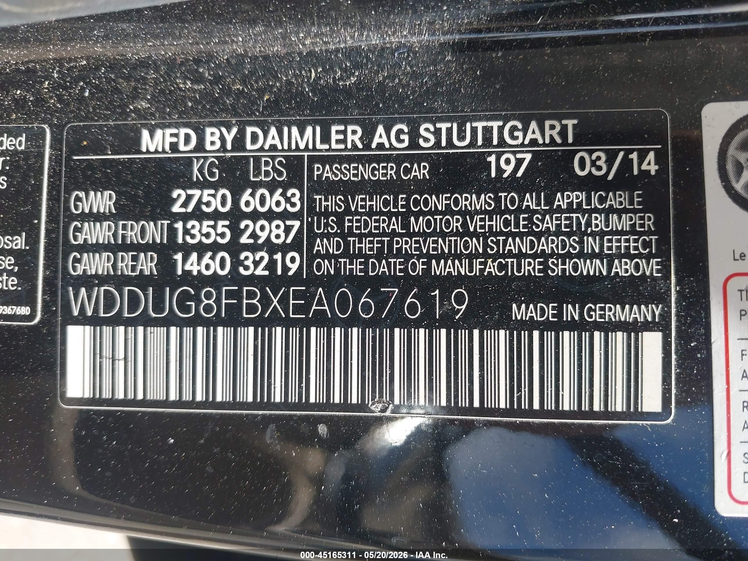 2014 Mercedes-benz S 550 4matic Черный vin: WDDUG8FBXEA067619