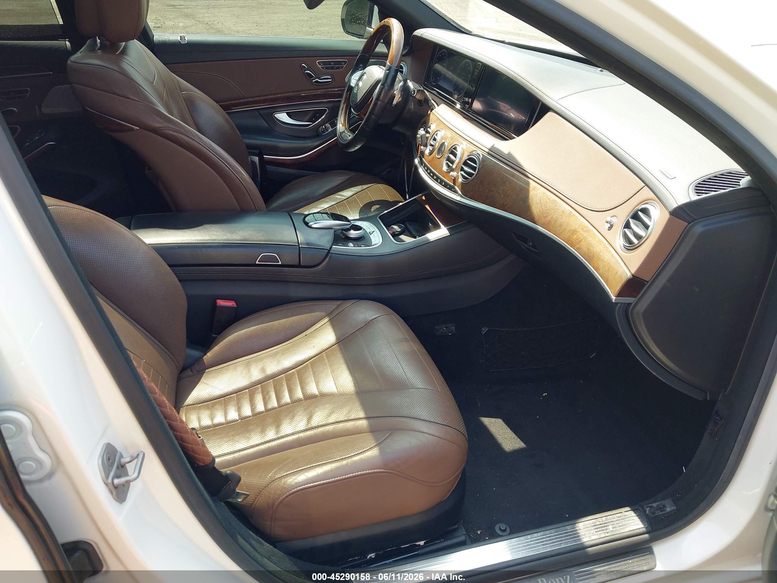 2015 Mercedes-benz S 550 4matic White vin: WDDUG8FBXFA084017