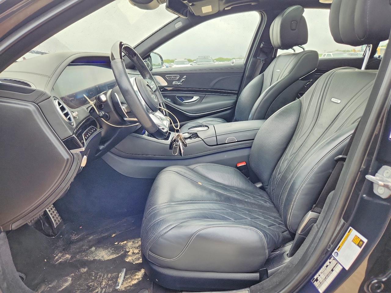 2020 Mercedes-benz S 63 Amg 4matic Черный vin: WDDUG8JB1LA514312