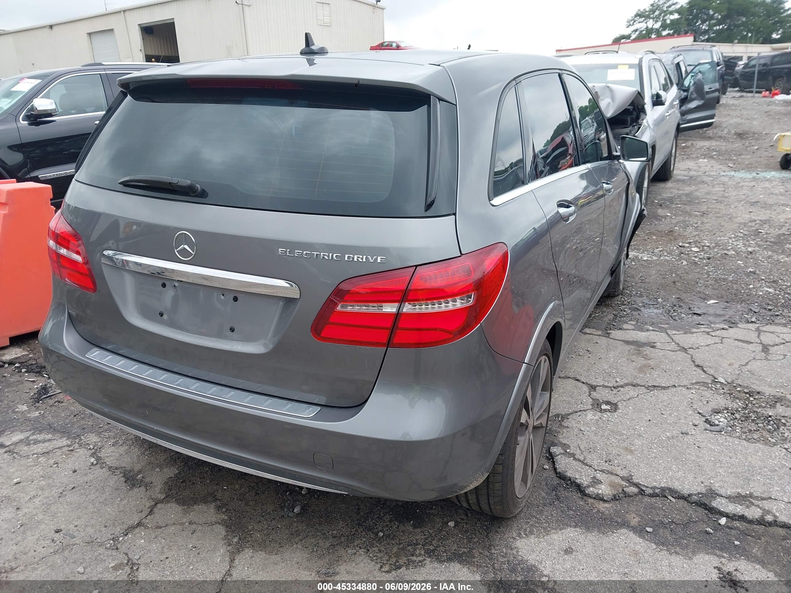 2015 Mercedes-benz B-class Electric Drive   Gray vin: WDDVP9AB6FJ004648