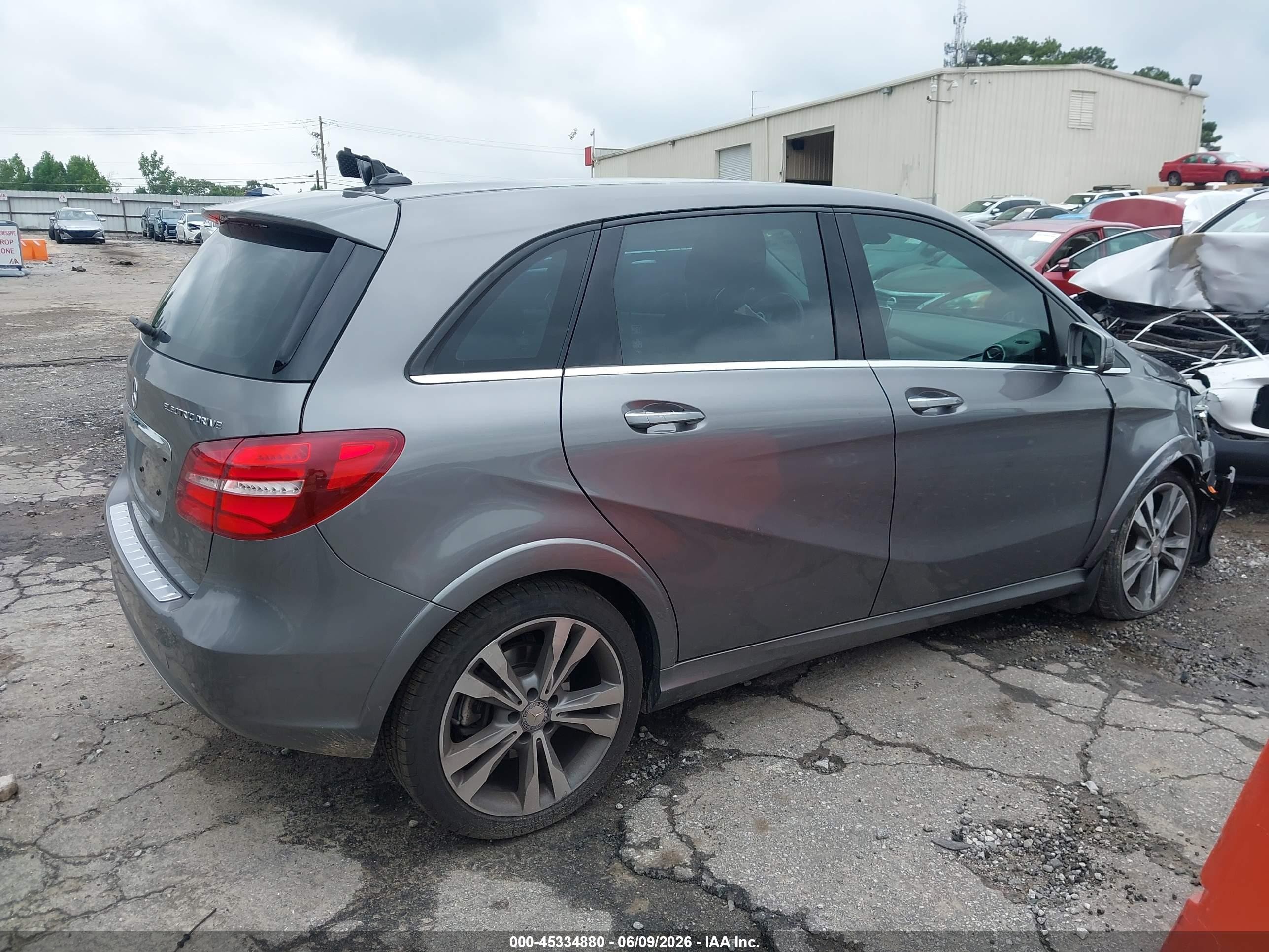 2015 Mercedes-benz B-class Electric Drive   Gray vin: WDDVP9AB6FJ004648