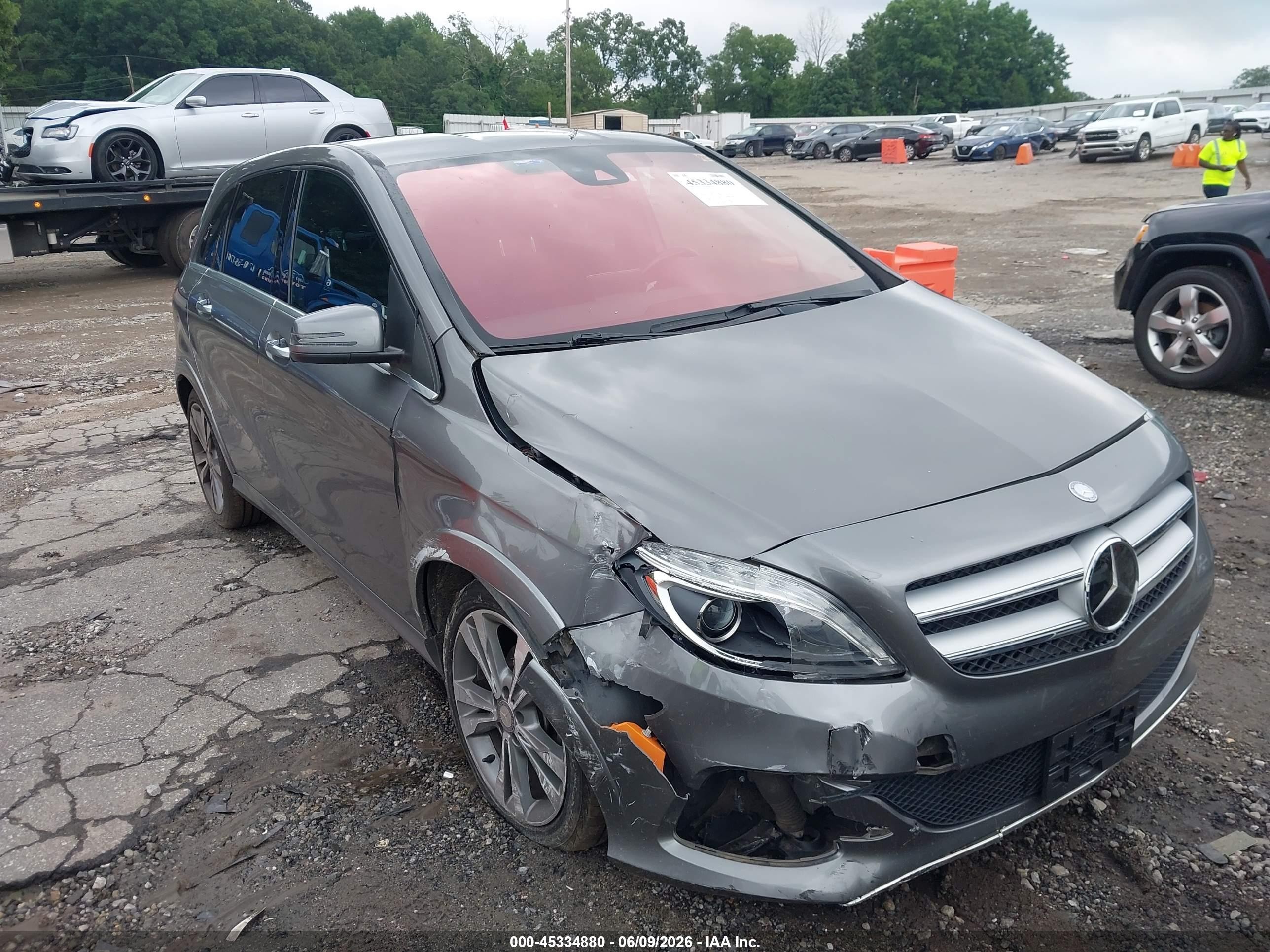 2015 Mercedes-benz B-class Electric Drive   Gray vin: WDDVP9AB6FJ004648