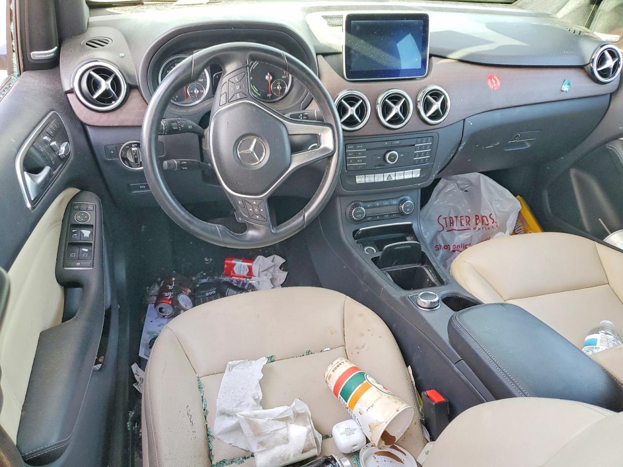 2015 Mercedes-benz B Electric White vin: WDDVP9ABXFJ004779
