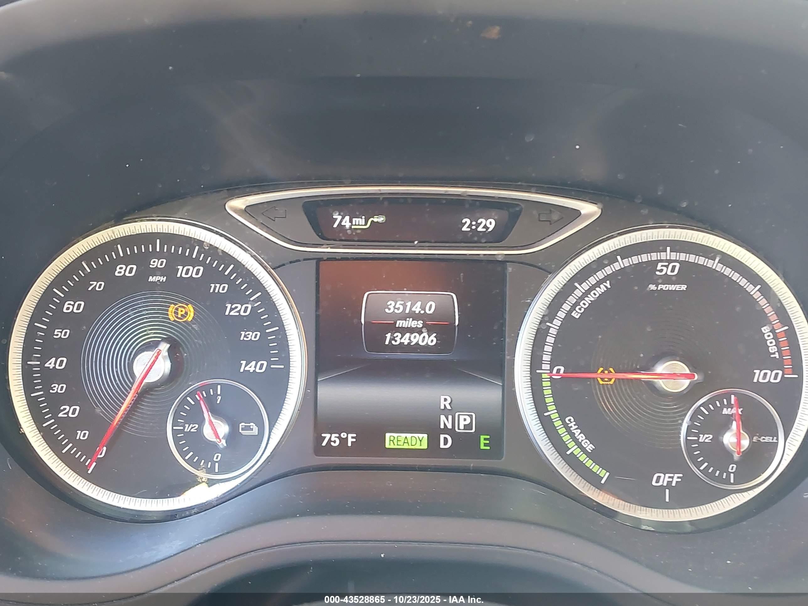 2015 Mercedes-benz B-class Electric Drive   Gray vin: WDDVP9ABXFJ006418