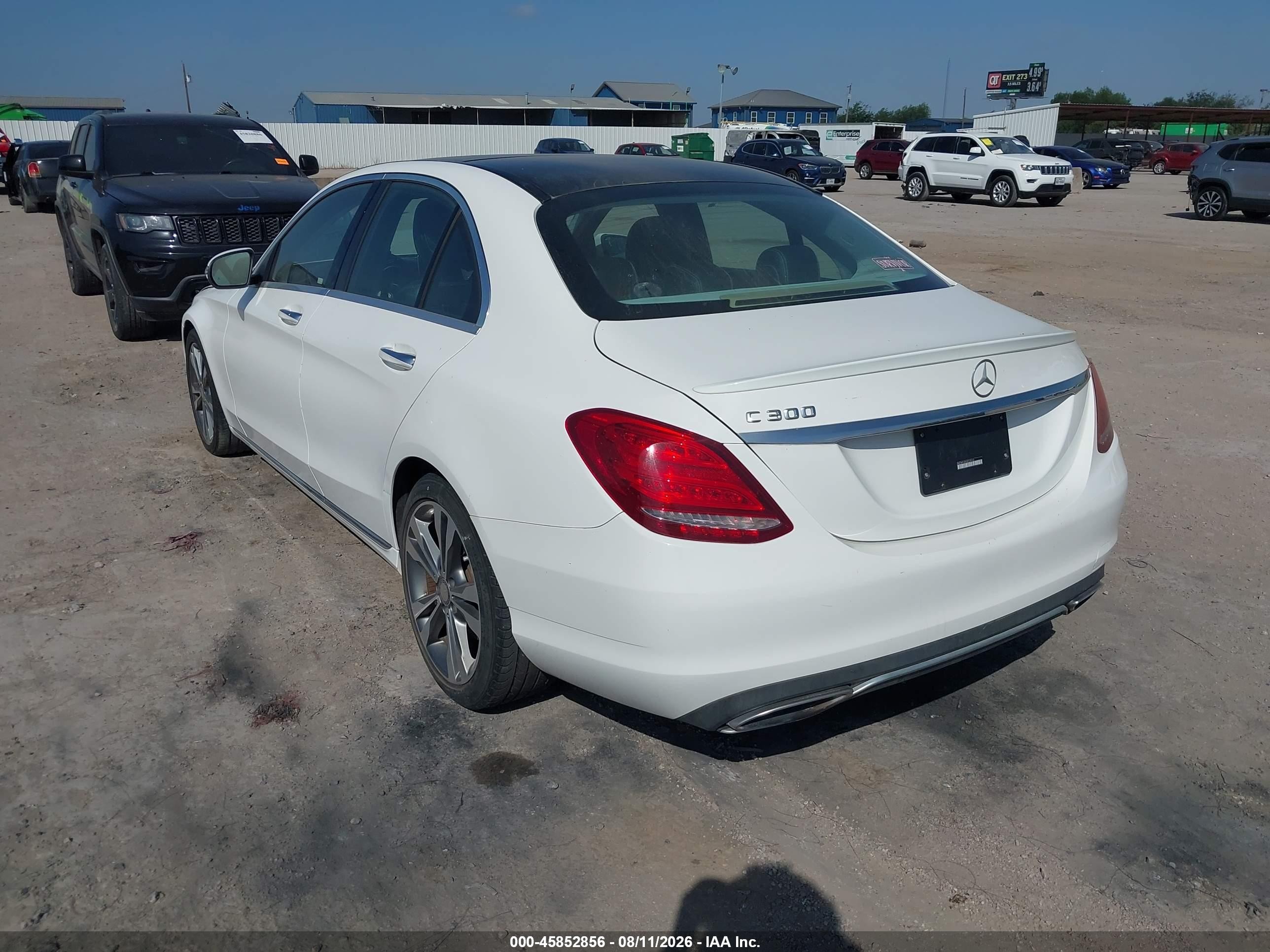 2016 Mercedes-benz C 300 Белый vin: WDDWF4JB0GR135264