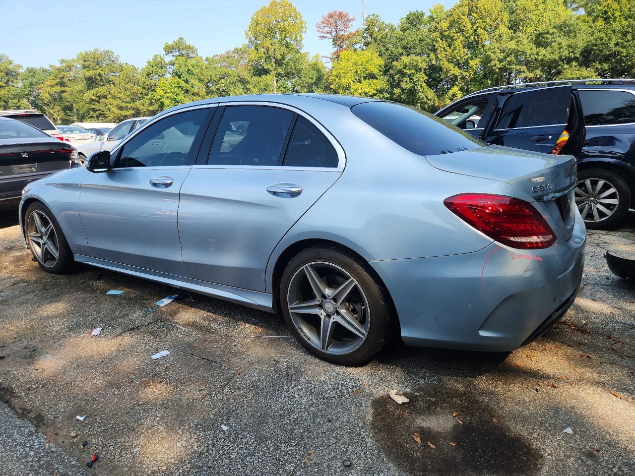 2017 Mercedes-benz C 300 Silver vin: WDDWF4JB0HR252750