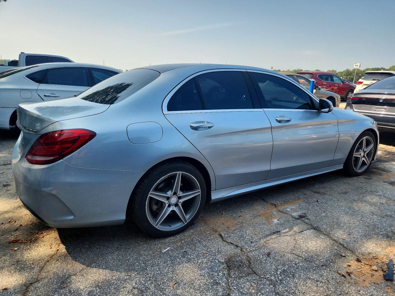 2017 Mercedes-benz C 300 Silver vin: WDDWF4JB0HR252750