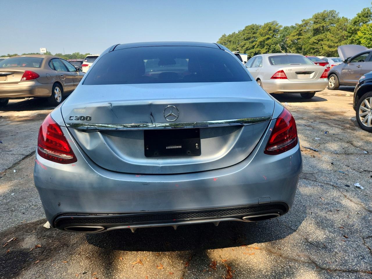 2017 Mercedes-benz C 300 Silver vin: WDDWF4JB0HR252750