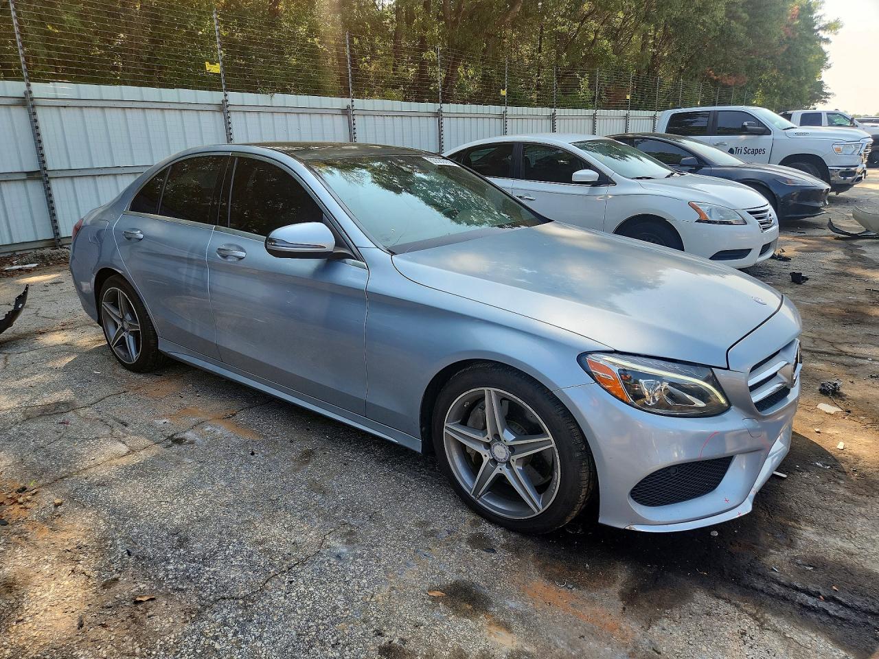 2017 Mercedes-benz C 300 Silver vin: WDDWF4JB0HR252750