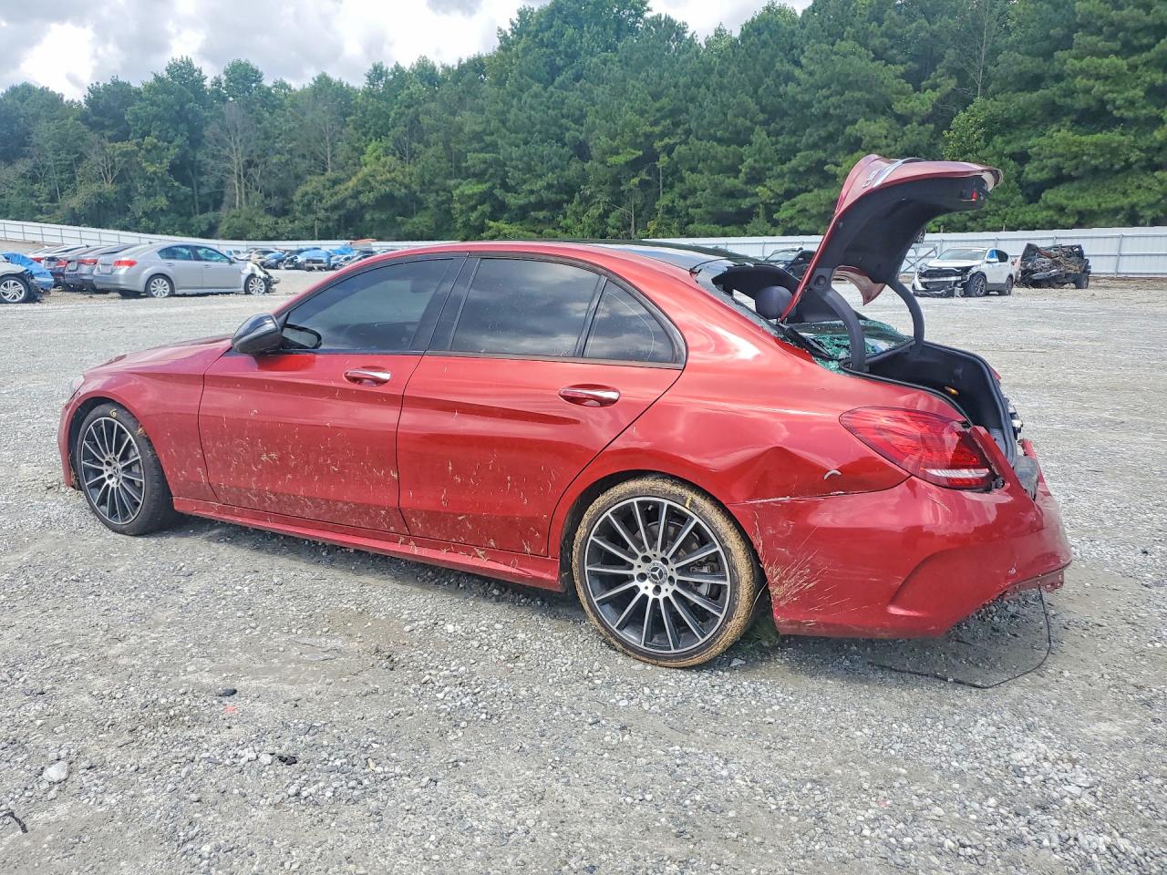 2018 Mercedes-benz C 300 Red vin: WDDWF4JB6JR398690