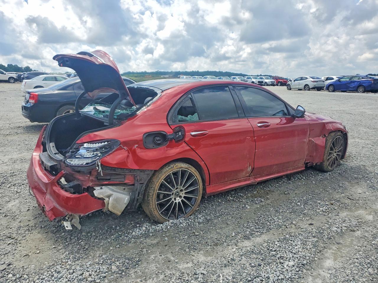 2018 Mercedes-benz C 300 Red vin: WDDWF4JB6JR398690