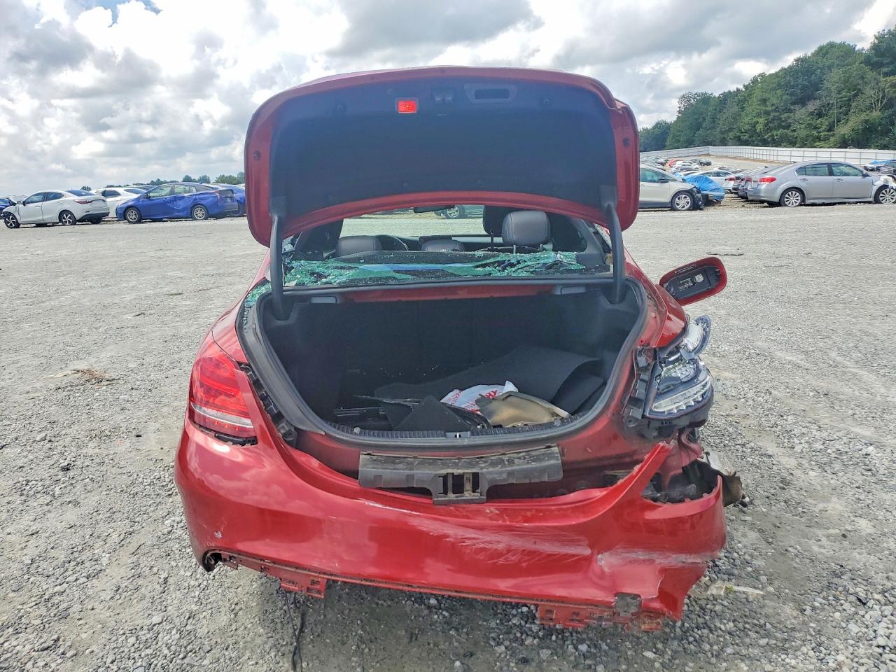 2018 Mercedes-benz C 300 Red vin: WDDWF4JB6JR398690
