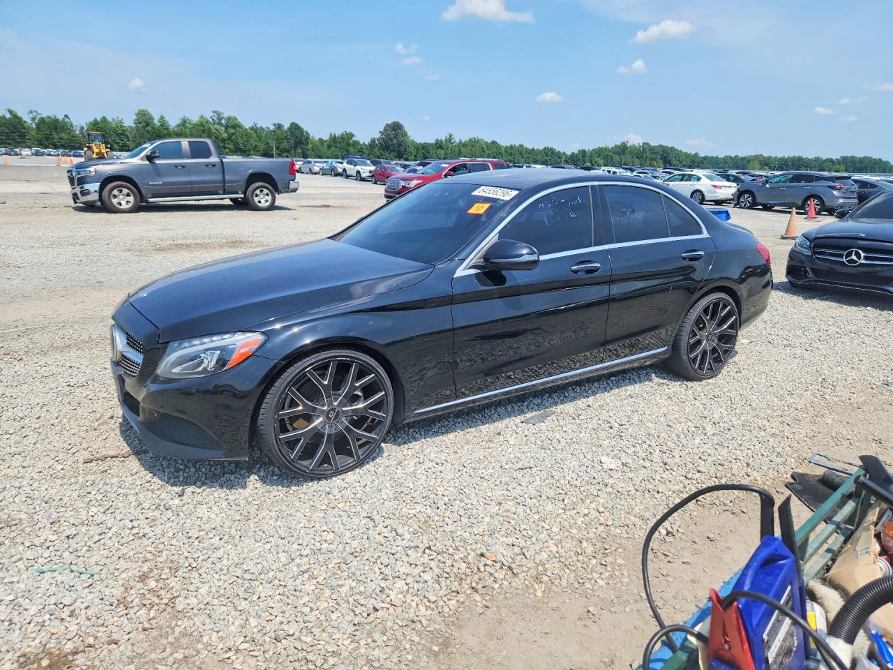 2016 Mercedes-benz C 300 Black vin: WDDWF4JB7GR172733