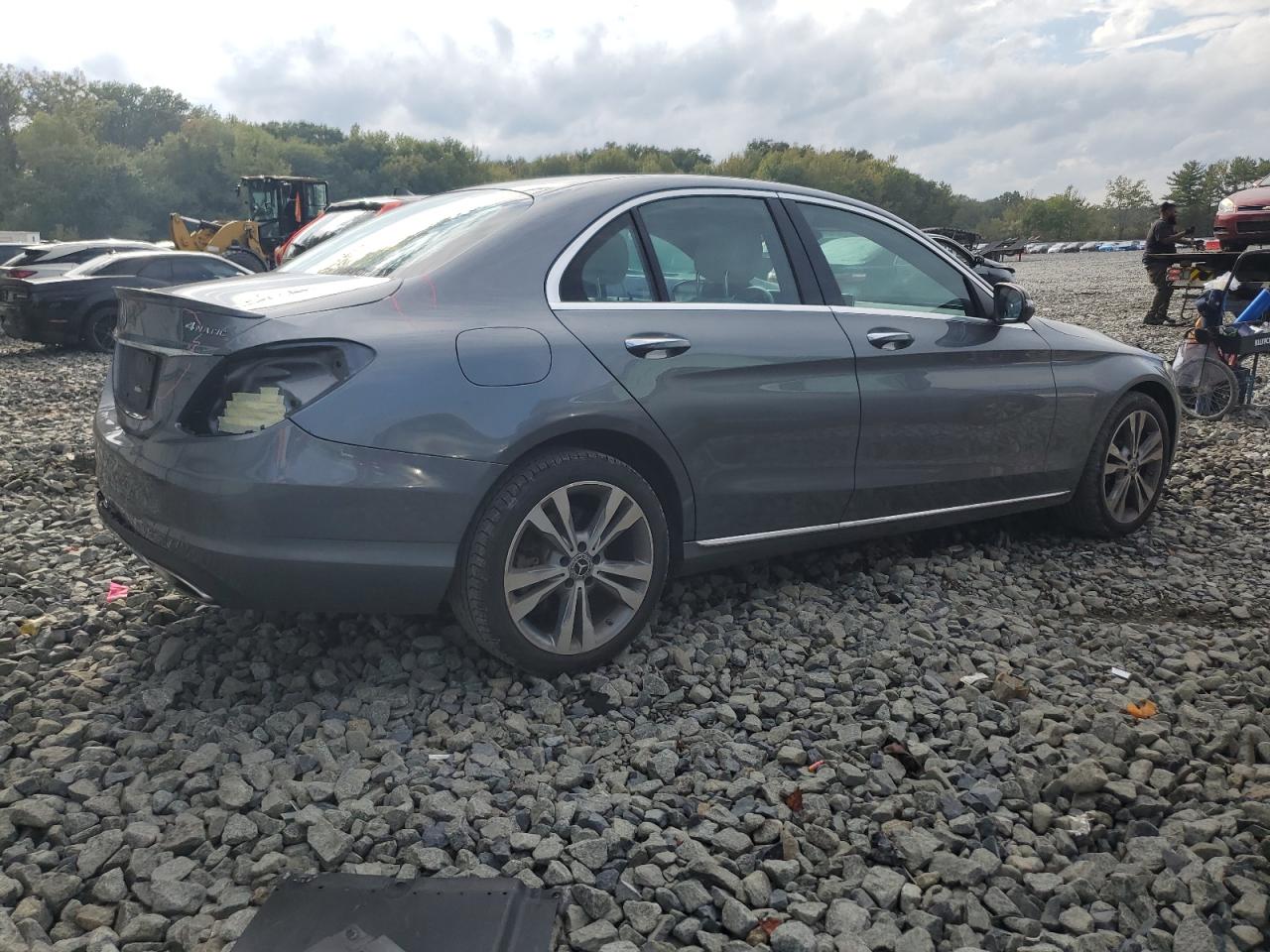 2018 Mercedes-benz C 300 4matic Gray vin: WDDWF4KB0JR413022