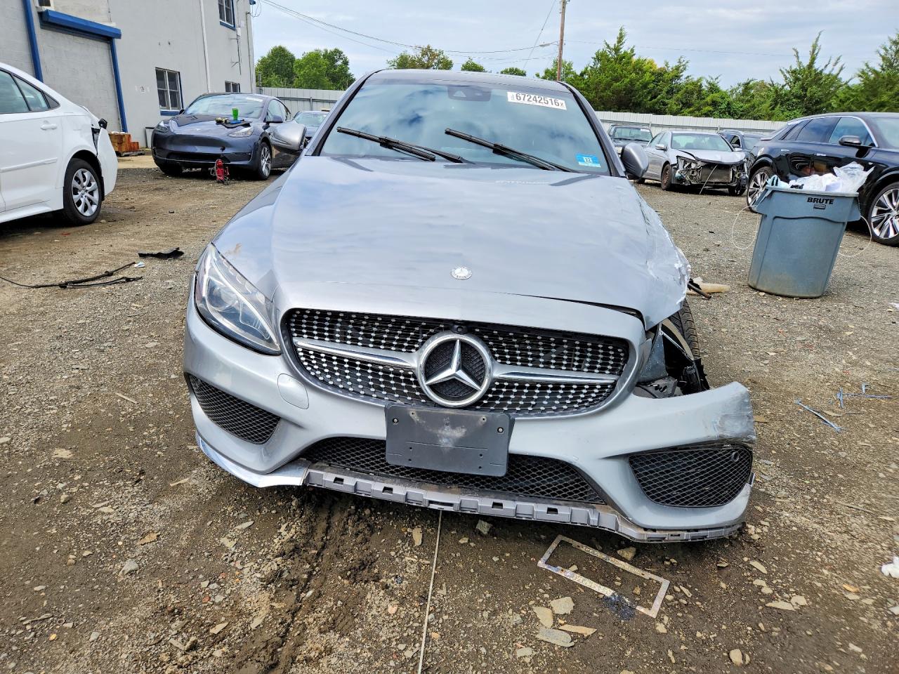2016 Mercedes-benz C 300 4matic Gray vin: WDDWF4KB1GR172239