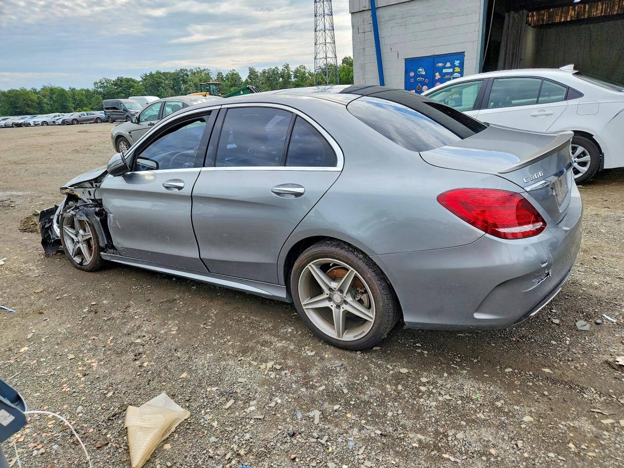 2016 Mercedes-benz C 300 4matic Gray vin: WDDWF4KB1GR172239
