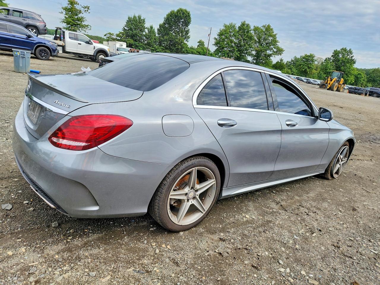 2016 Mercedes-benz C 300 4matic Gray vin: WDDWF4KB1GR172239
