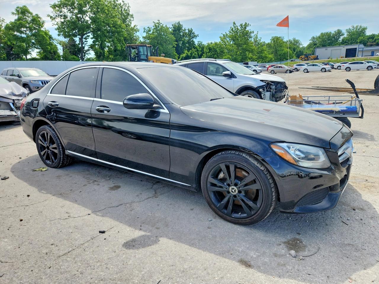 2018 Mercedes-benz C 300 4matic Black vin: WDDWF4KB3JR390044