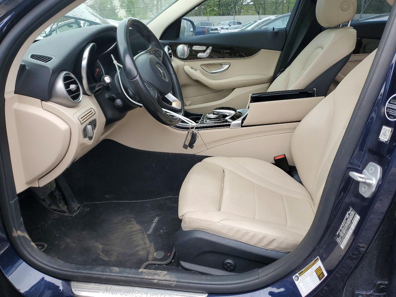 2016 Mercedes-benz C 300 4matic Blue vin: WDDWF4KB8GR171802