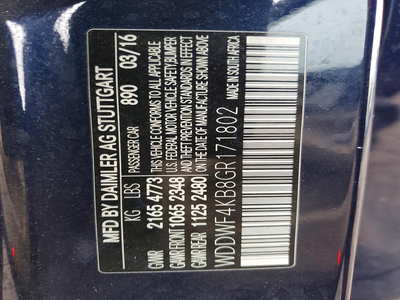 2016 Mercedes-benz C 300 4matic Blue vin: WDDWF4KB8GR171802