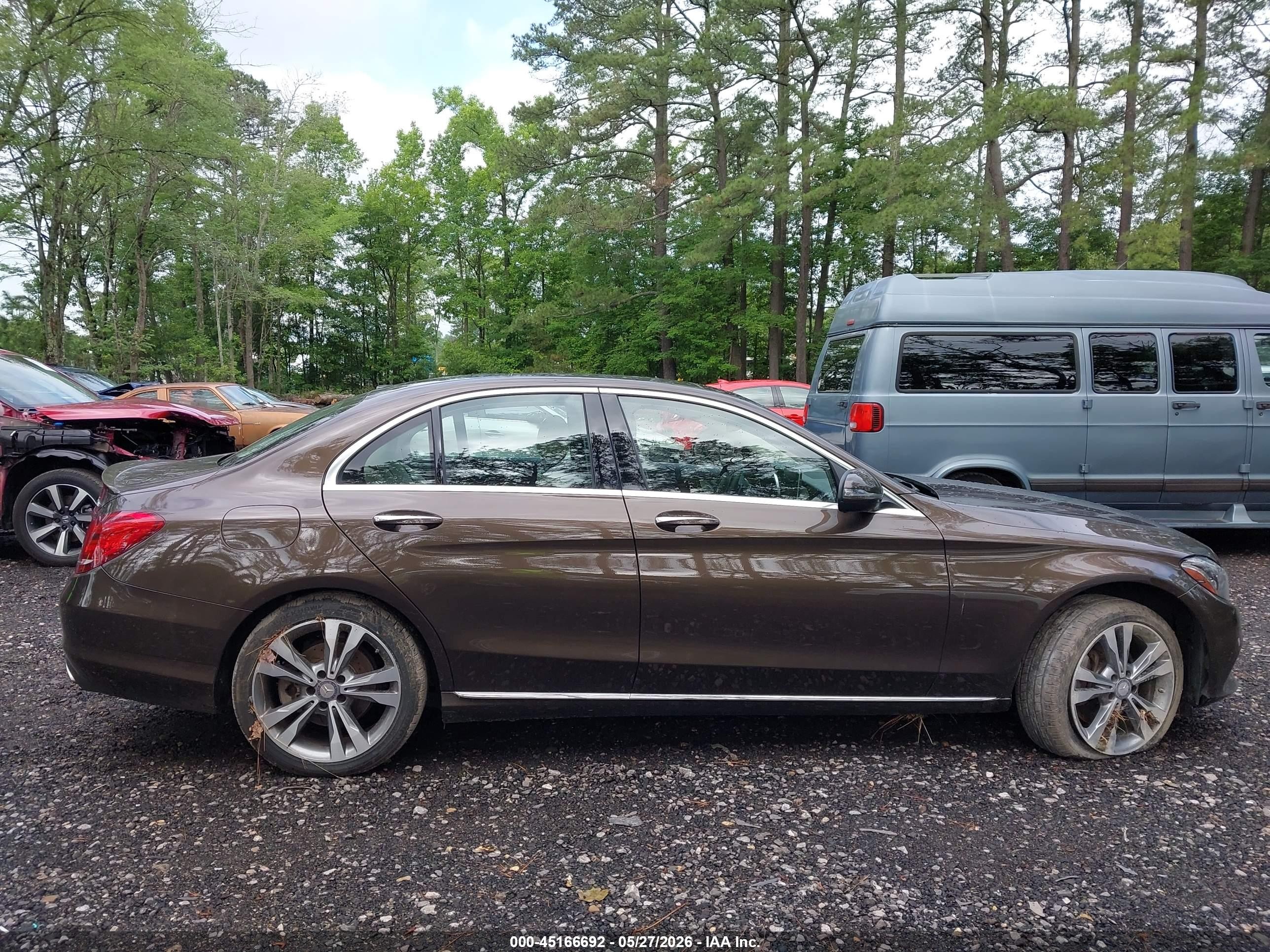 2016 Mercedes-benz C-class C 300 Brown vin: WDDWF4KBXGR140177