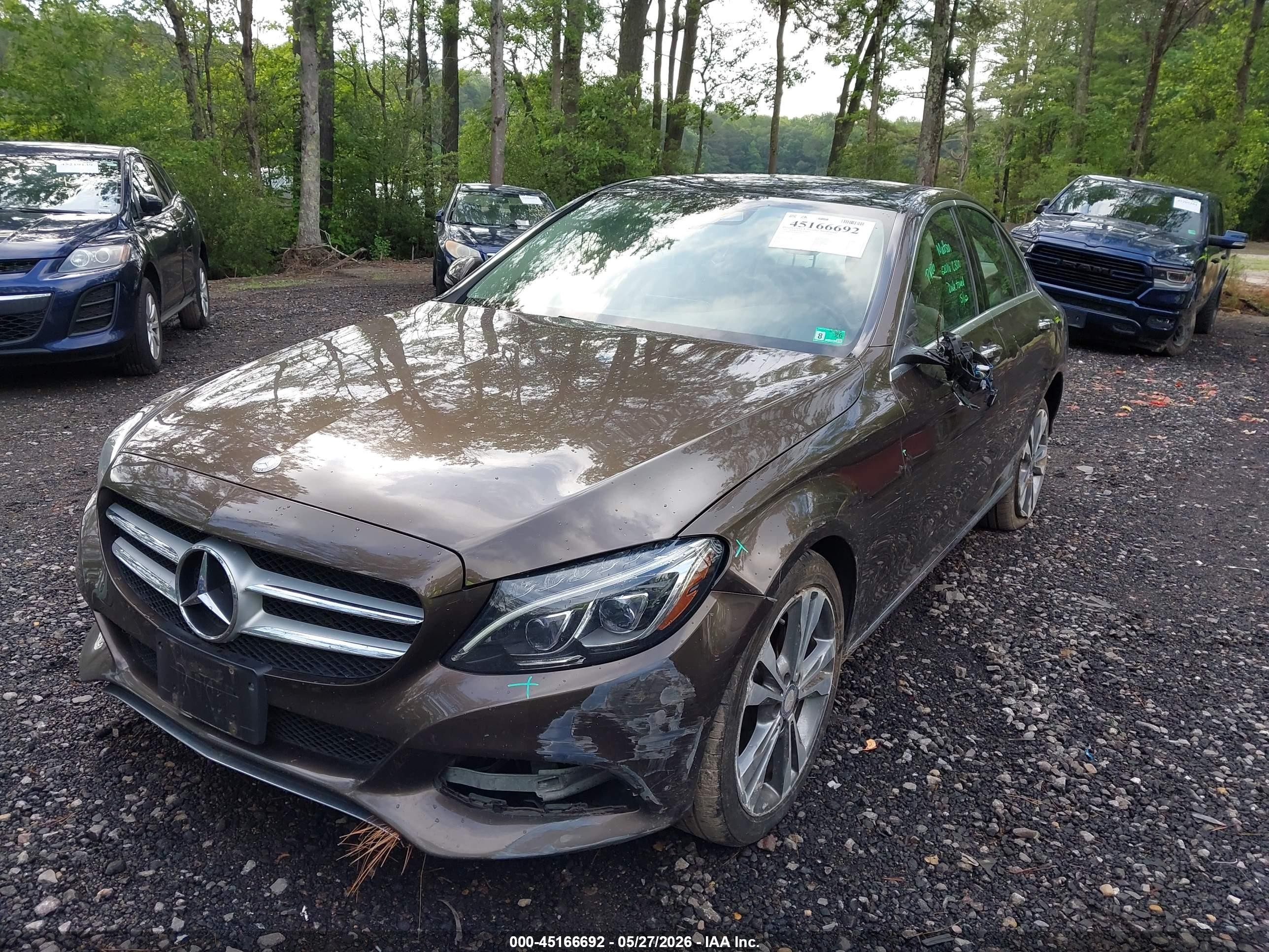 2016 Mercedes-benz C-class C 300 Brown vin: WDDWF4KBXGR140177