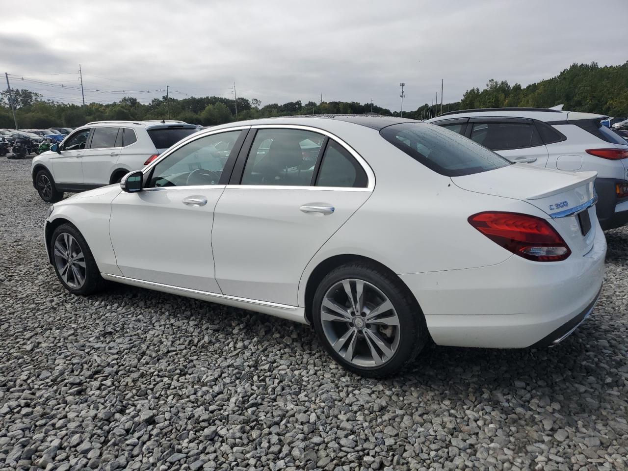 2018 Mercedes-benz C 300 4matic White vin: WDDWF4KBXJR411049