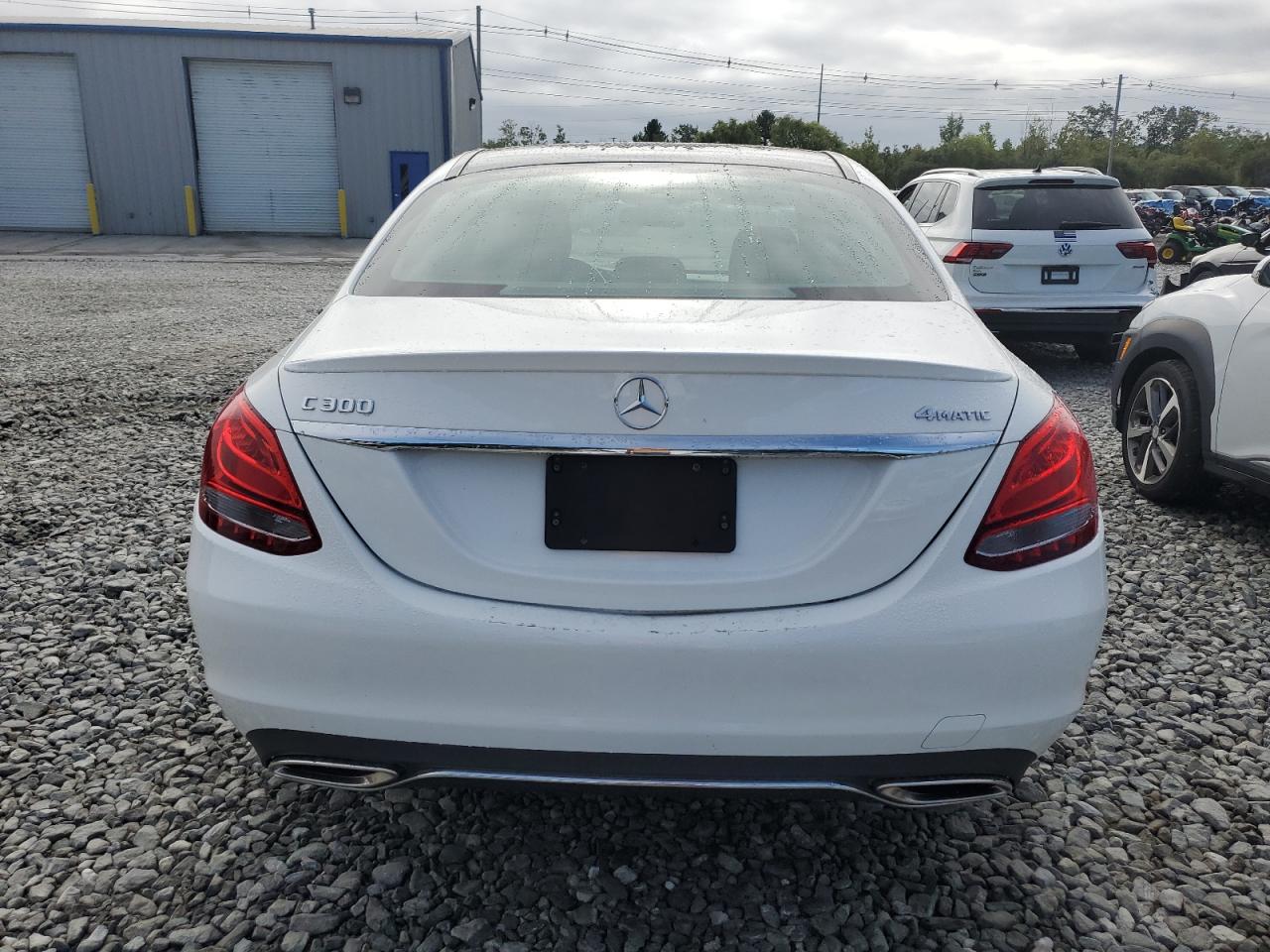 2018 Mercedes-benz C 300 4matic White vin: WDDWF4KBXJR411049
