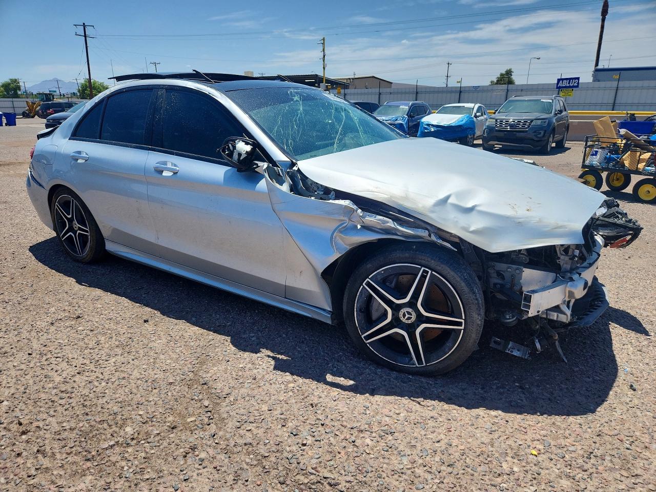 2020 Mercedes-benz C 300 Silver vin: WDDWF8DB1LR541034