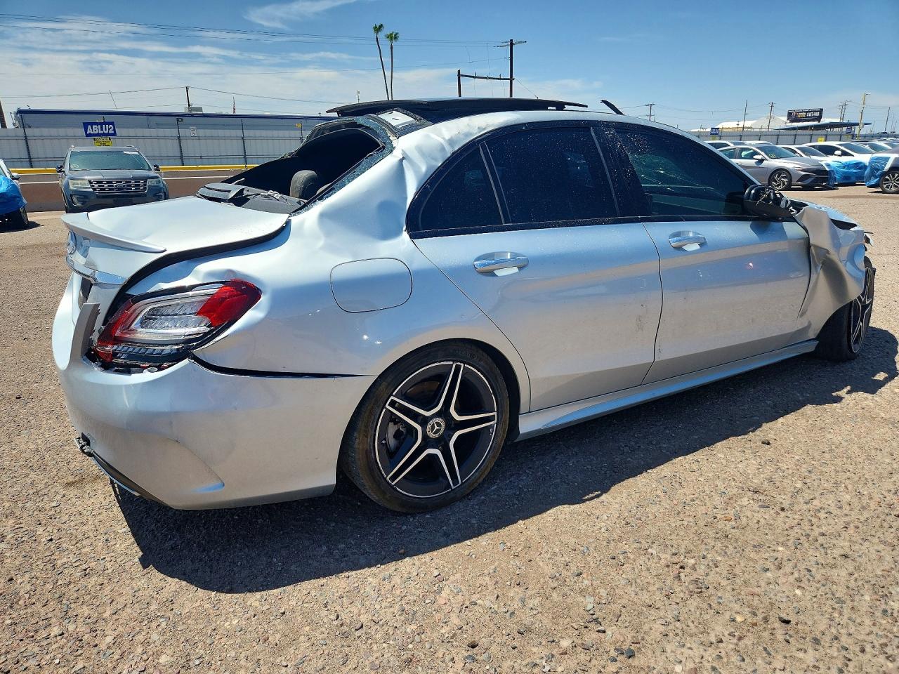 2020 Mercedes-benz C 300 Silver vin: WDDWF8DB1LR541034
