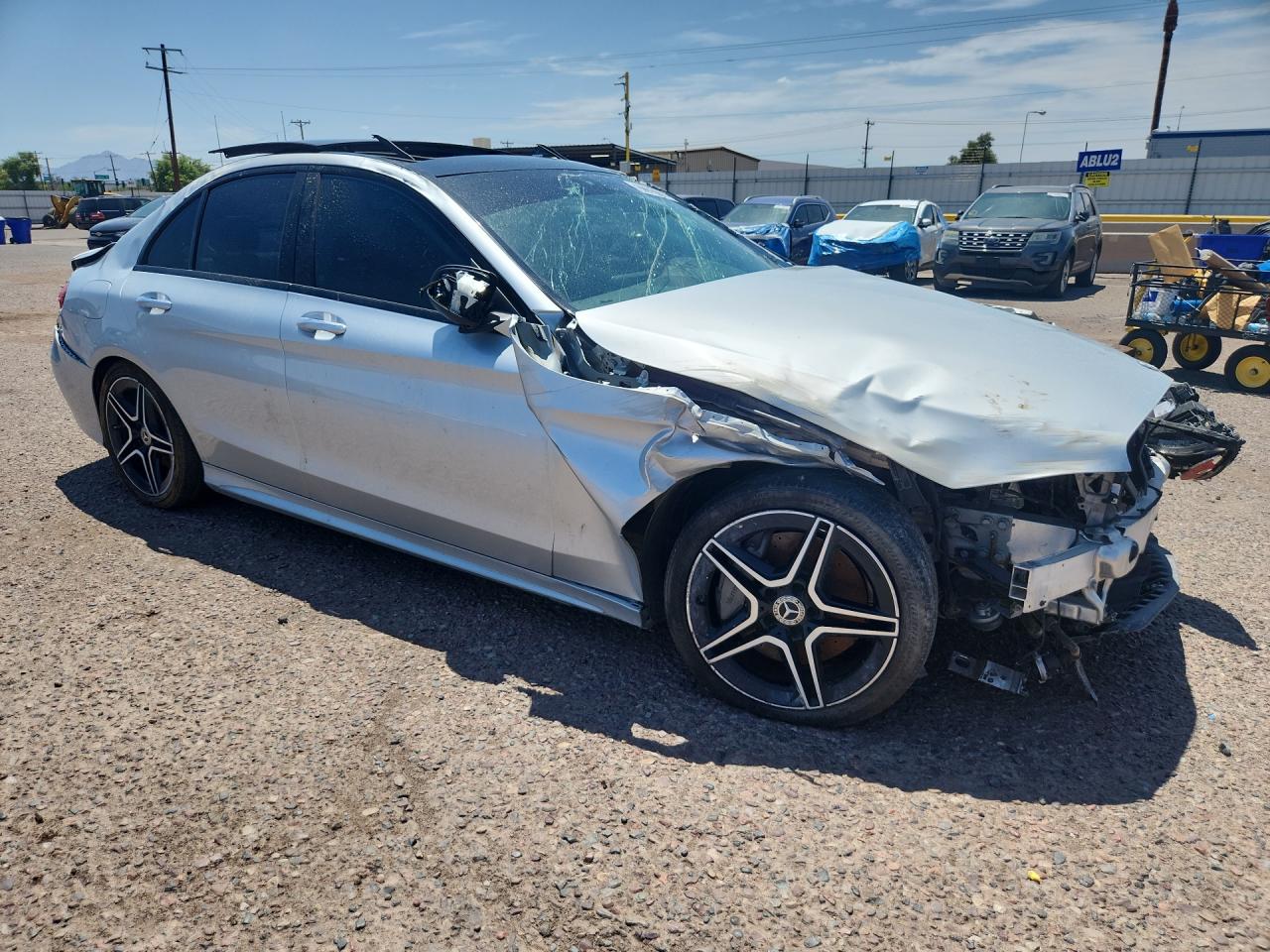 2020 Mercedes-benz C 300 Silver vin: WDDWF8DB1LR541034 Damage: Right Front Door, Severe Damage, Replacement Required