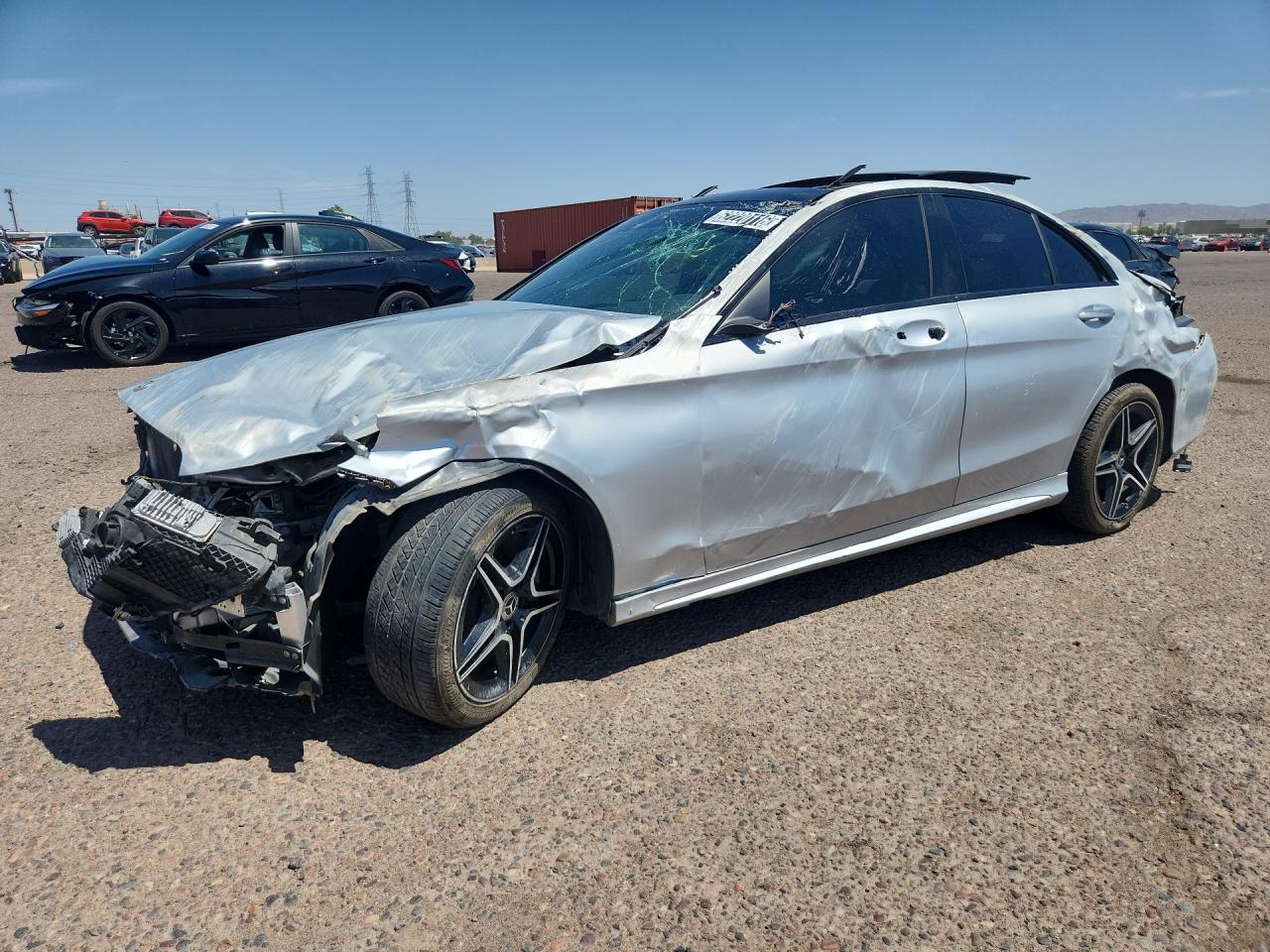 2020 Mercedes-benz C 300 Silver vin: WDDWF8DB1LR541034 Damage: Left Front Fender, Severe Damage, Replacement Required