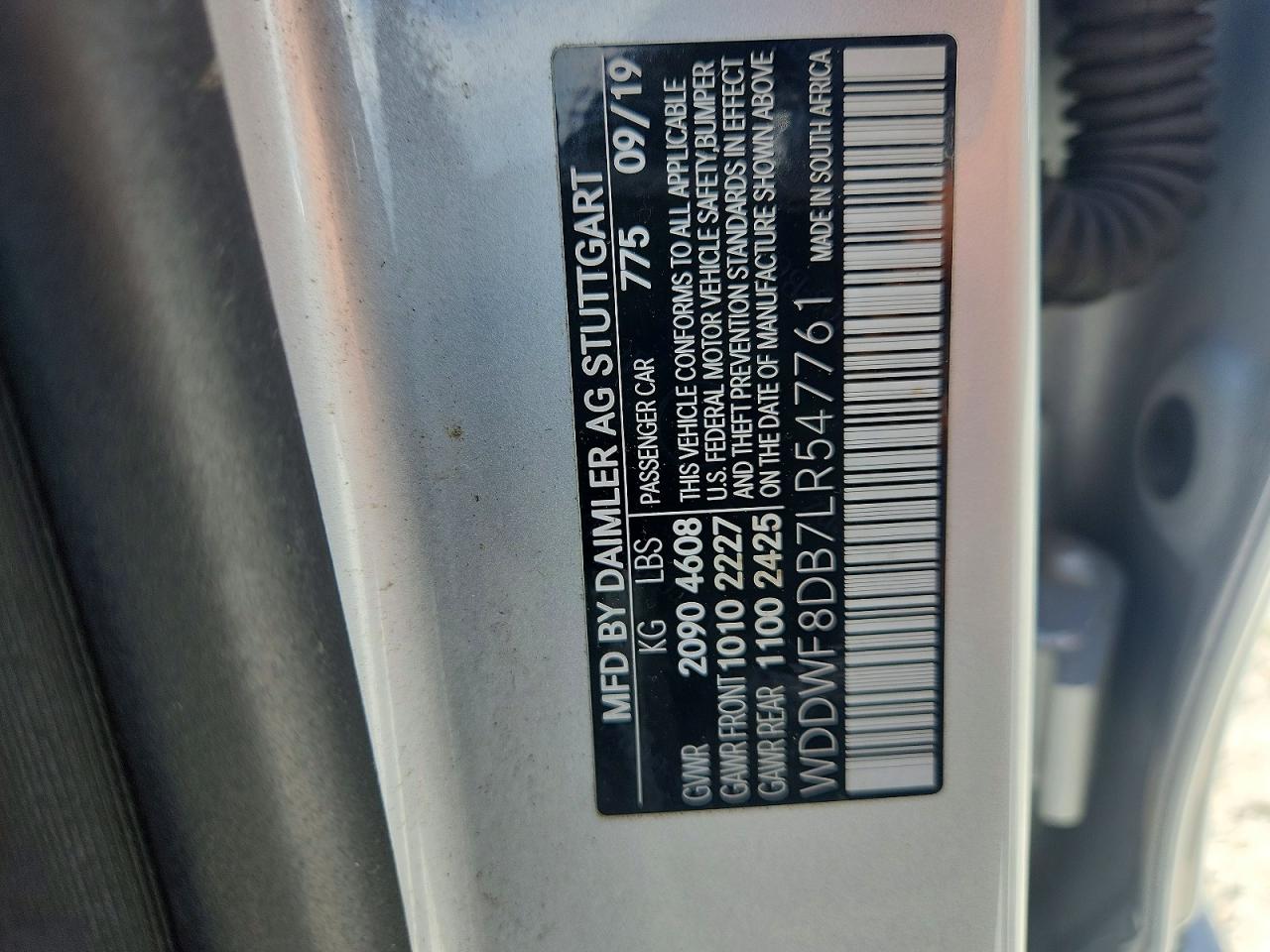 2020 Mercedes-benz C 300 Silver vin: WDDWF8DB7LR547761