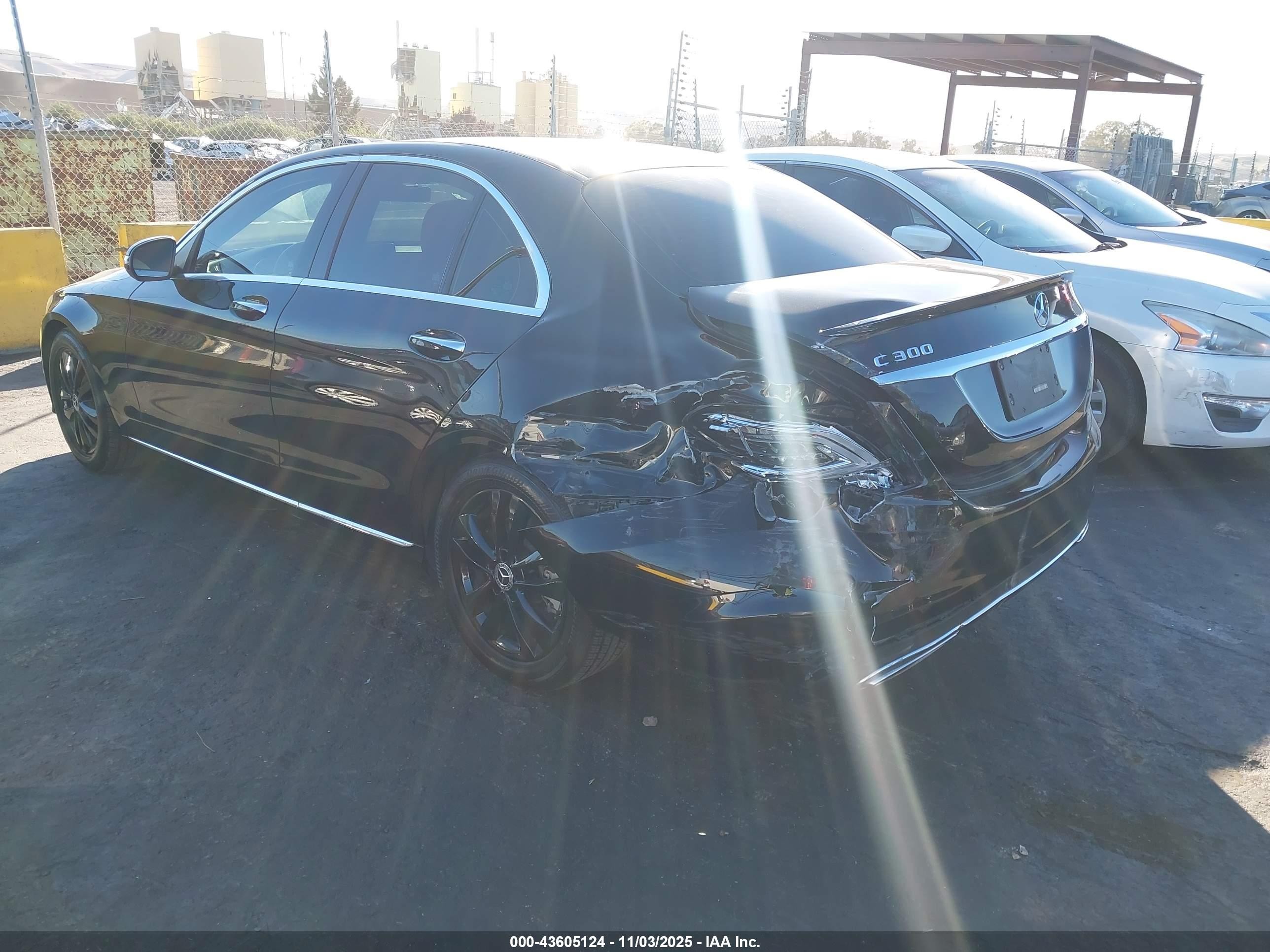 2020 Mercedes-benz C 300   Black vin: WDDWF8DB9LR526331