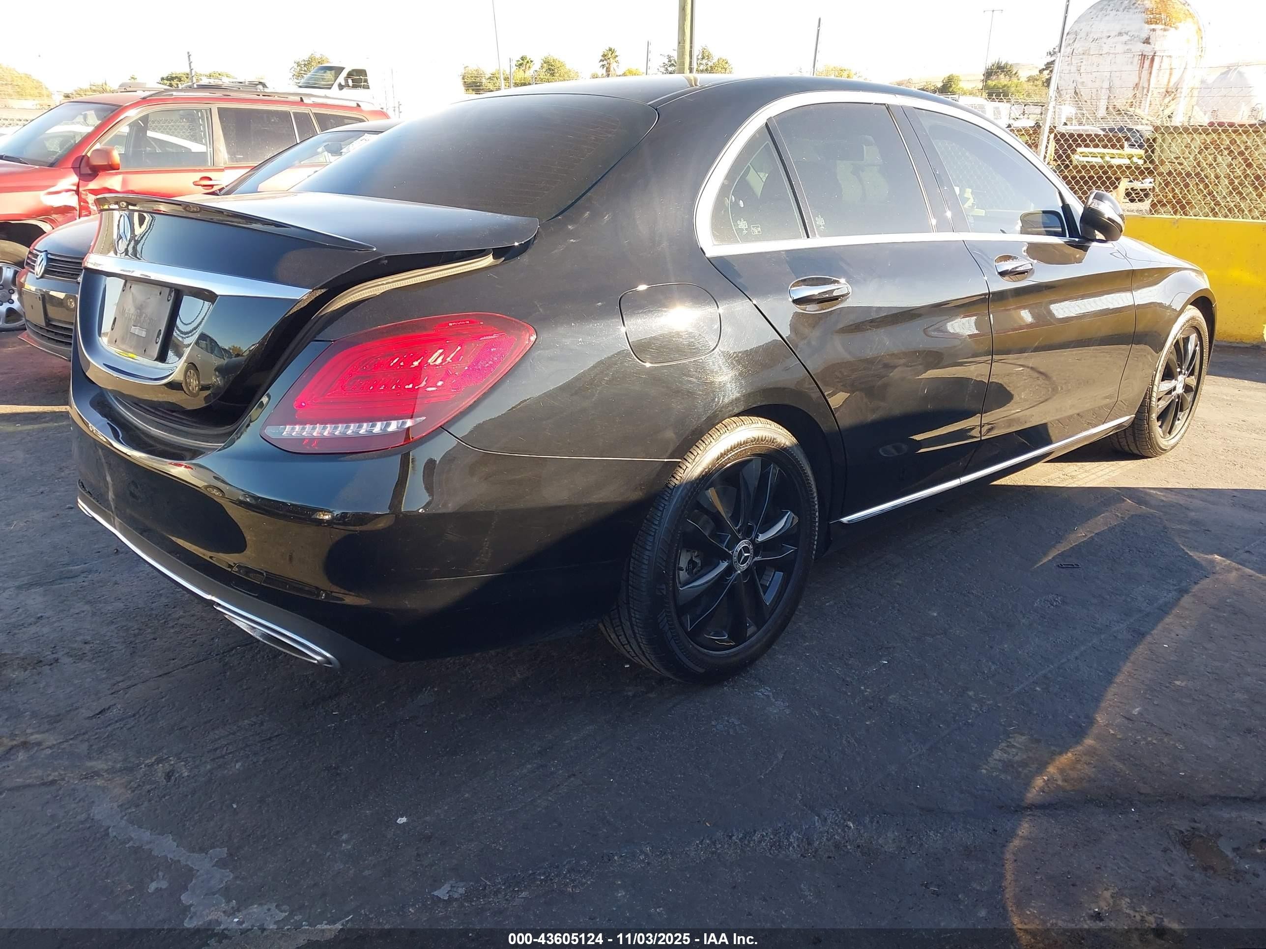 2020 Mercedes-benz C 300   Black vin: WDDWF8DB9LR526331