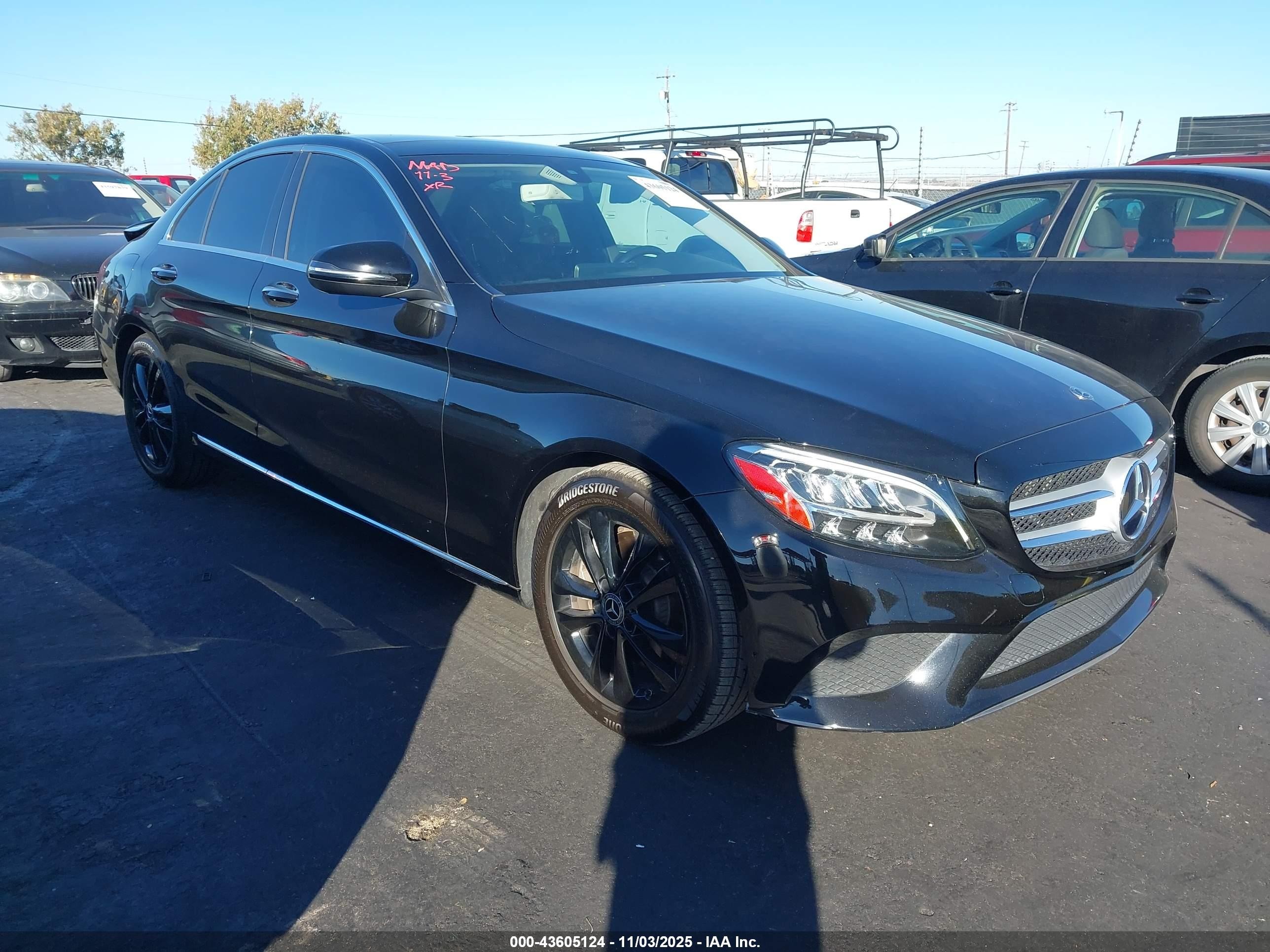 2020 Mercedes-benz C 300   Black vin: WDDWF8DB9LR526331