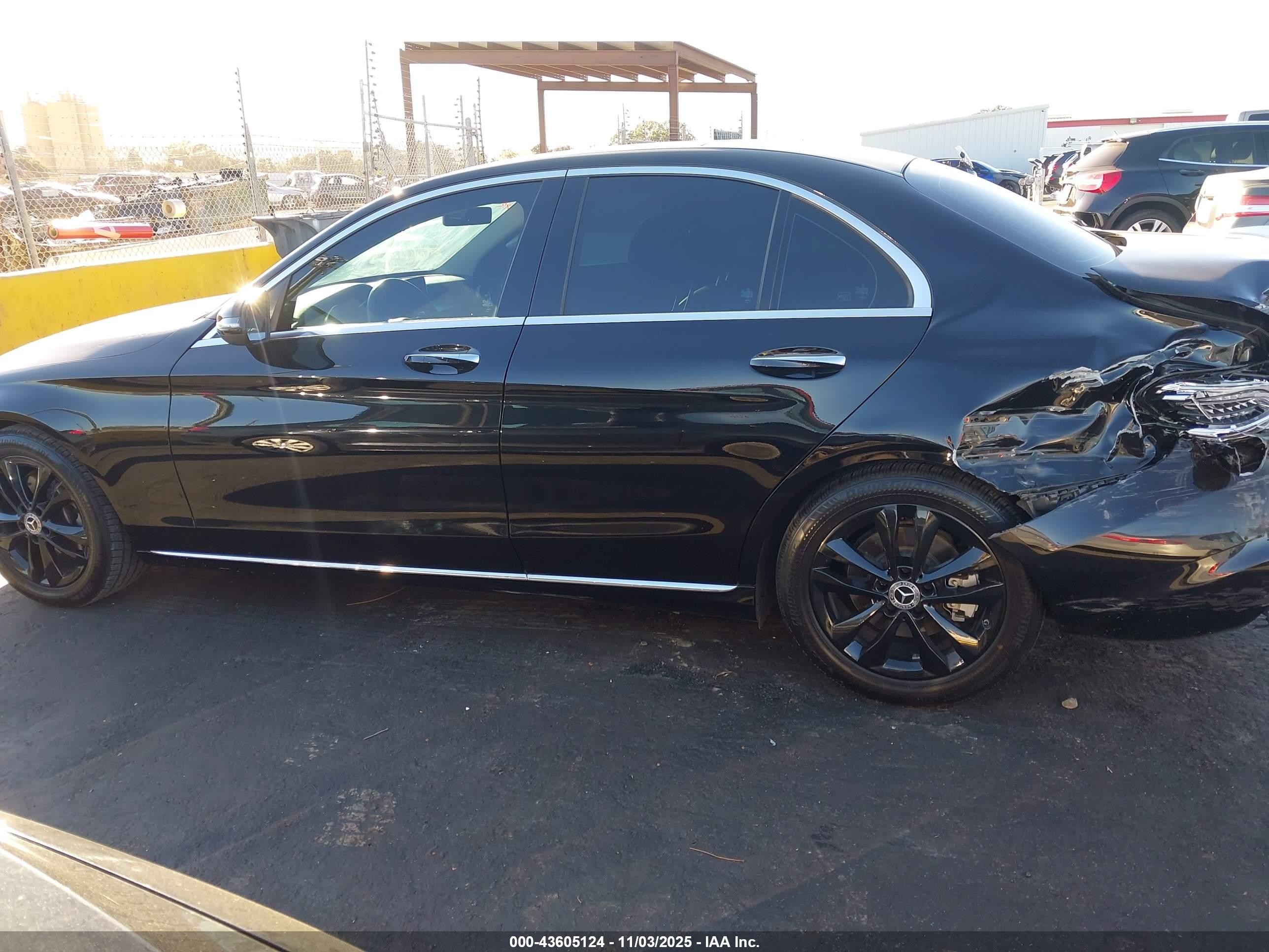 2020 Mercedes-benz C 300   Black vin: WDDWF8DB9LR526331