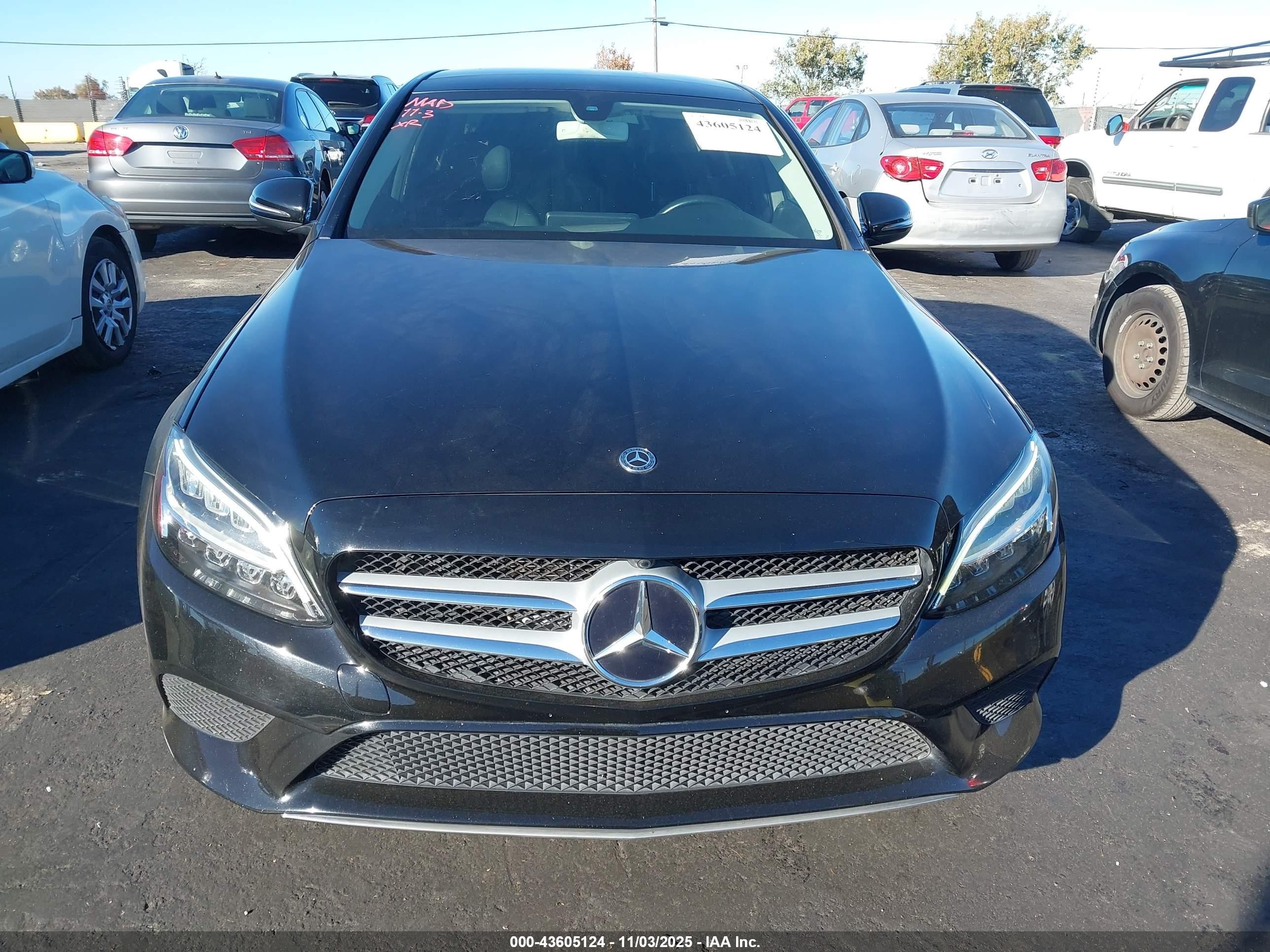 2020 Mercedes-benz C 300   Black vin: WDDWF8DB9LR526331