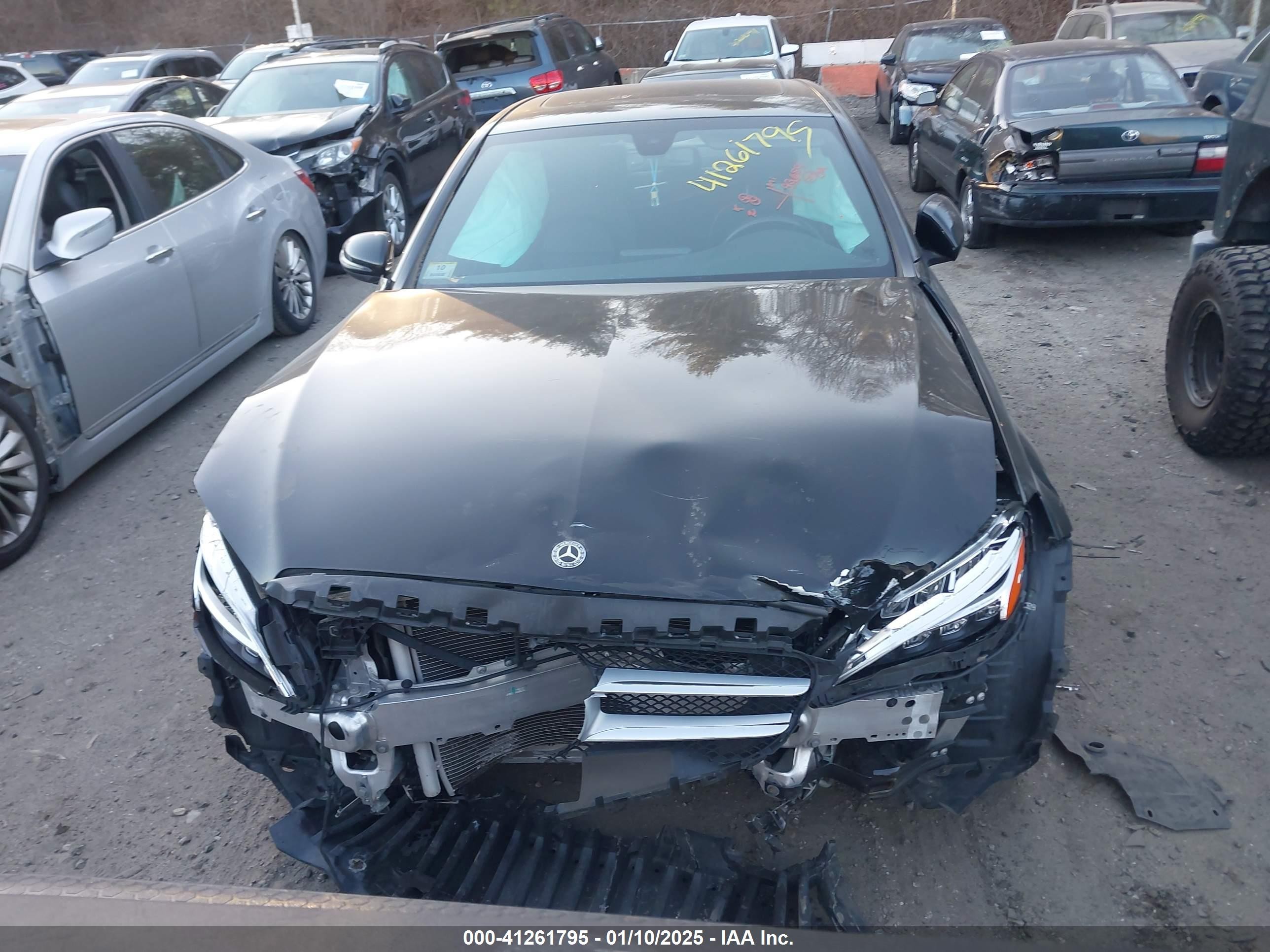 2019 Mercedes-benz C 300 4matic Black vin: WDDWF8EB2KR484680
